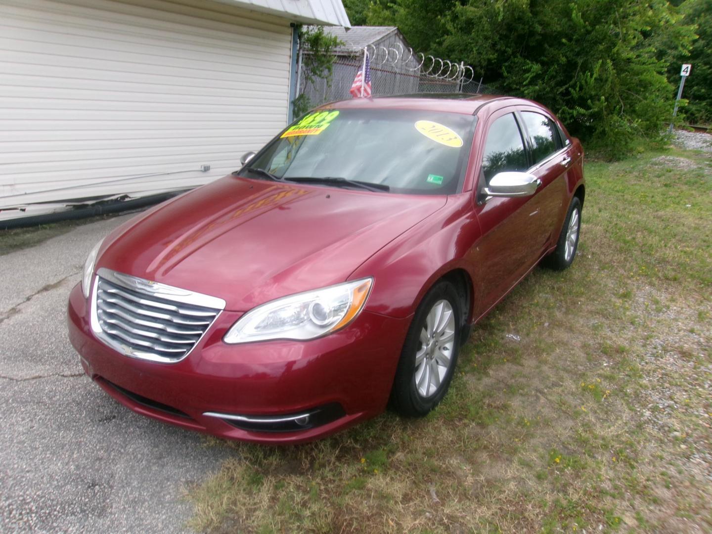 2013 Red Chrysler 200 Limited (1C3CCBCG9DN) with an 3.6L V6 DOHC 24V FFV engine, 6-Speed Automatic transmission, located at 2553 Airline Blvd, Portsmouth, VA, 23701, (757) 488-8331, 36.813889, -76.357597 - ***VEHICLE TERMS*** Down Payment: $699 Weekly Payment: $100 APR: 23.9% Repayment Terms: 42 Months ***CALL ELIZABETH SMITH - DIRECTOR OF MARKETING @ 757-488-8331 TO SCHEDULE YOUR APPOINTMENT TODAY AND GET PRE-APPROVED RIGHT OVER THE PHONE*** - Photo#1