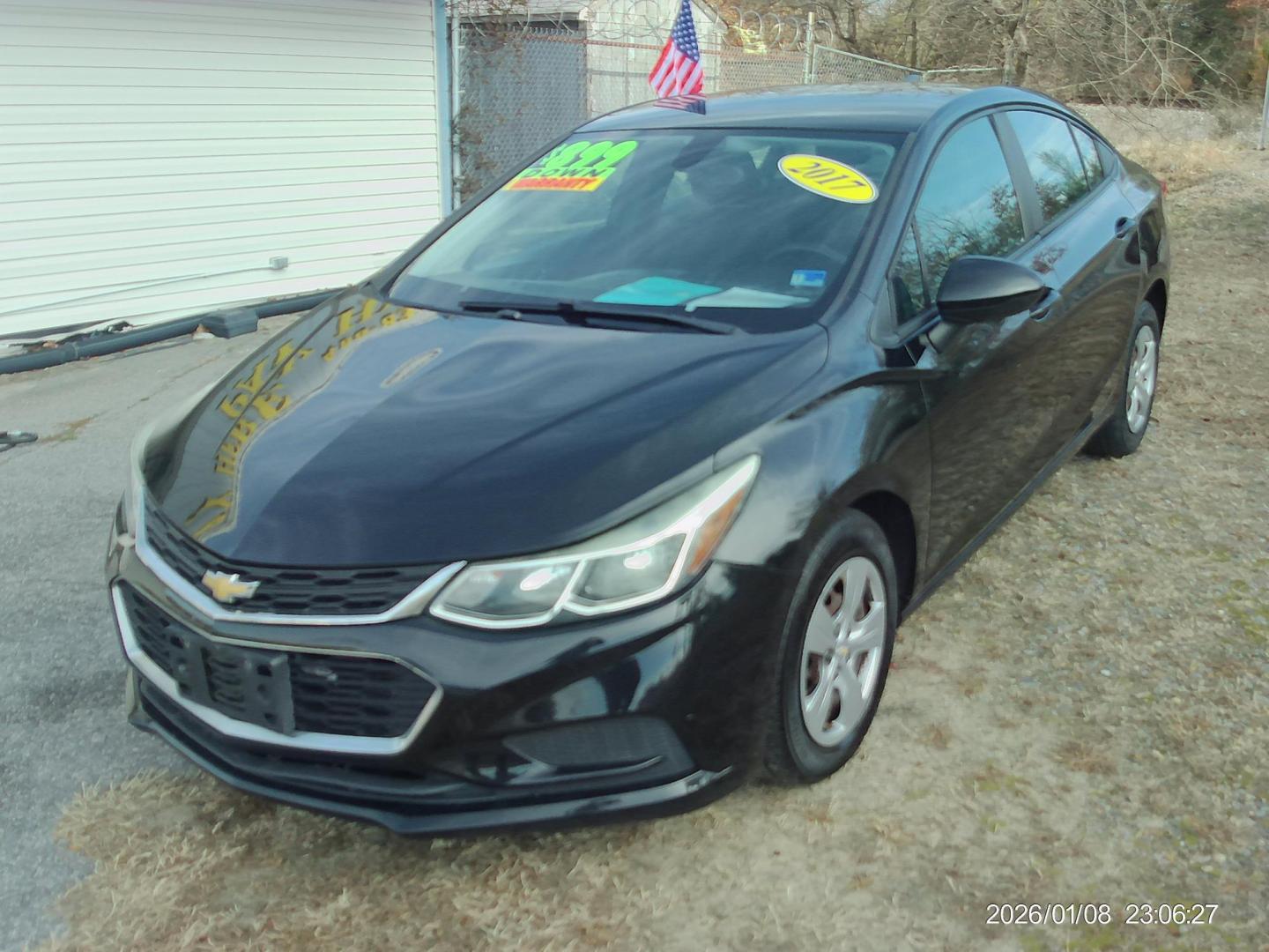 2017 Black Chevrolet Cruze LS Auto (1G1BC5SM3H7) with an 1.4L L4 DOHC 16V TURBO engine, 6A transmission, located at 2553 Airline Blvd, Portsmouth, VA, 23701, (757) 488-8331, 36.813889, -76.357597 - ***VEHICLE TERMS*** Down Payment: $899 Weekly Payment: $100 APR: 23.9% Repayment Terms: 42 Months *** CALL ELIZABETH SMITH - DIRECTOR OF MARKETING @ 757-488-8331 TO SCHEDULE YOUR APPOINTMENT TODAY AND GET PRE-APPROVED RIGHT OVER THE PHONE*** - Photo#1
