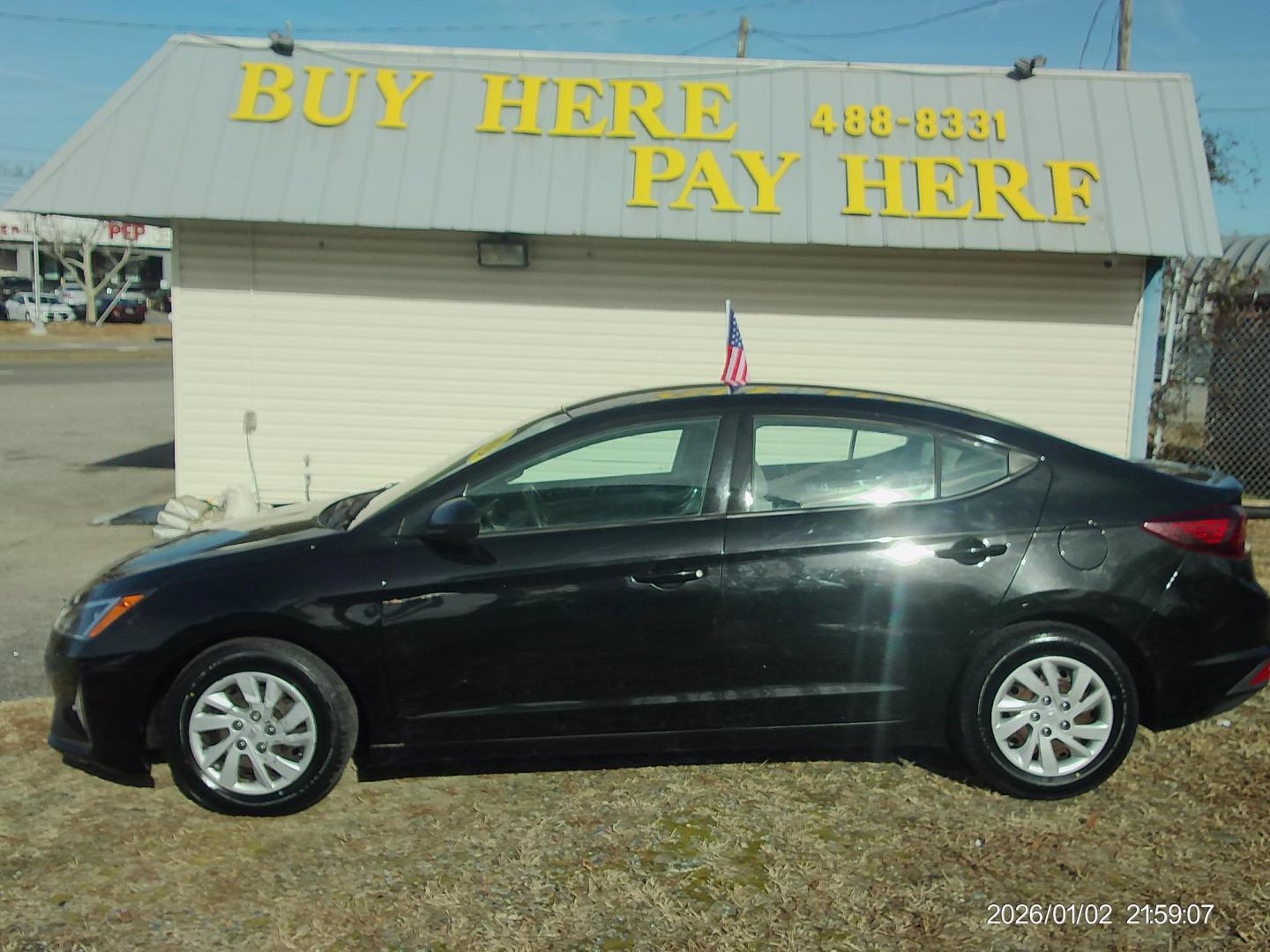 2019 Black Hyundai Elantra SE 6AT (5NPD74LF5KH) with an 1.8L L4 DOHC 16V engine, 6A transmission, located at 2553 Airline Blvd, Portsmouth, VA, 23701, (757) 488-8331, 36.813889, -76.357597 - ***VEHICLE TERMS*** Down Payment: $799 Weekly Payment: $110 APR: 23.9% Repayment Terms: 42 Months *** CALL ELIZABETH SMITH - DIRECTOR OF MARKETING @ 757-488-8331 TO SCHEDULE YOUR APPOINTMENT TODAY AND GET PRE-APPROVED RIGHT OVER THE PHONE*** - Photo#0