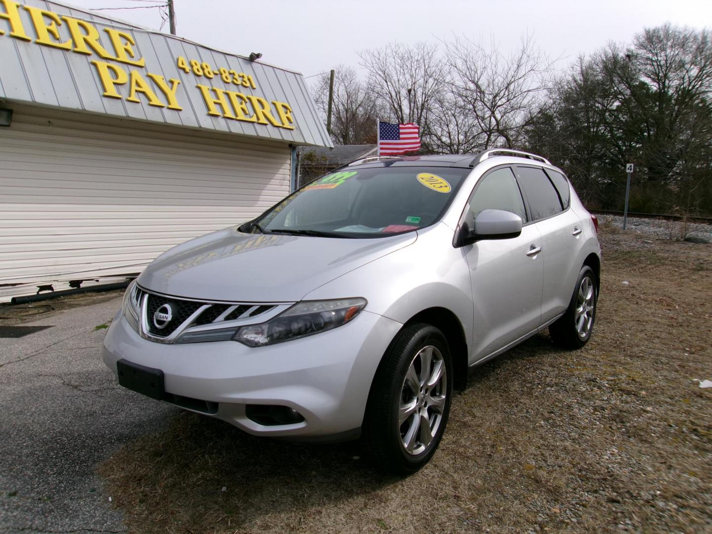 2013 Silver Nissan Murano SL AWD (JN8AZ1MW0DW) with an 3.5L V6 DOHC 24V engine, Continuously Variable Transmission transmission, located at 2553 Airline Blvd, Portsmouth, VA, 23701, (757) 488-8331, 36.813889, -76.357597 - Down Payment: $899 Weekly Payment: $110 APR: 23.9% Repayment Terms: 42 Months ***CALL ELIZABETH SMITH - DIRECTOR OF MARKETING @ 757-488-8331 TO SCHEDULE YOUR APPOINTMENT TODAY AND GET PRE-APPROVED RIGHT OVER THE PHONE*** - Photo#1