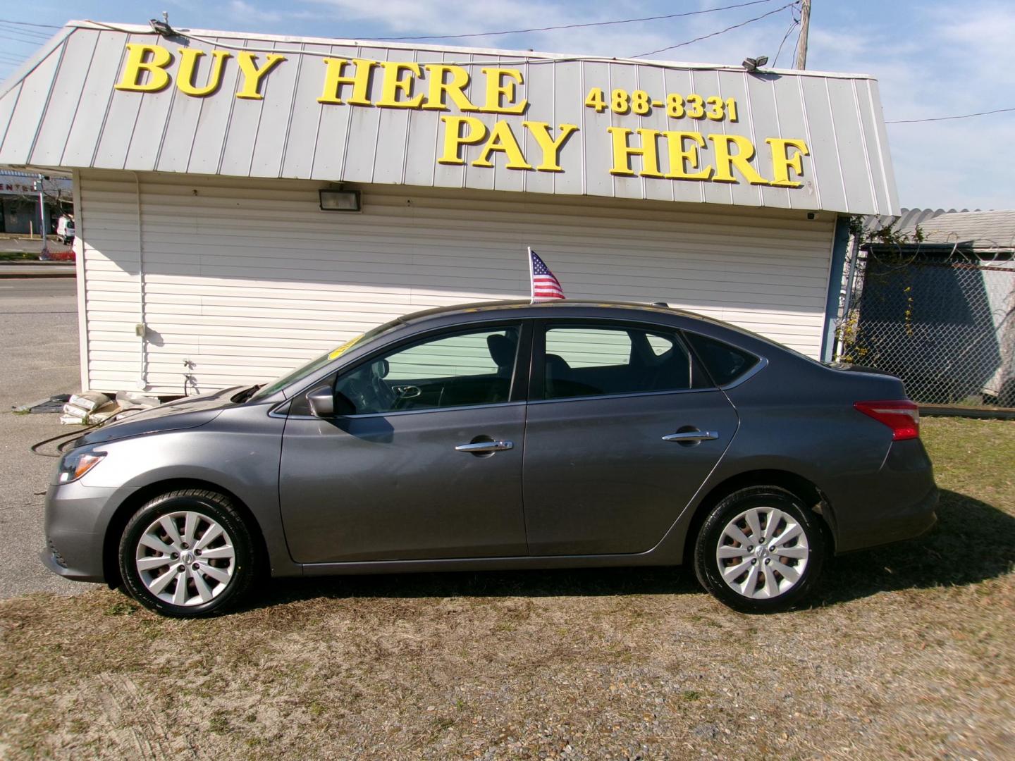 2017 Gray Nissan Sentra S 6MT (3N1AB7AP3HL) with an 1.8L L4 SFI DOHC 16V engine, 6M transmission, located at 2553 Airline Blvd, Portsmouth, VA, 23701, (757) 488-8331, 36.813889, -76.357597 - Photo#1