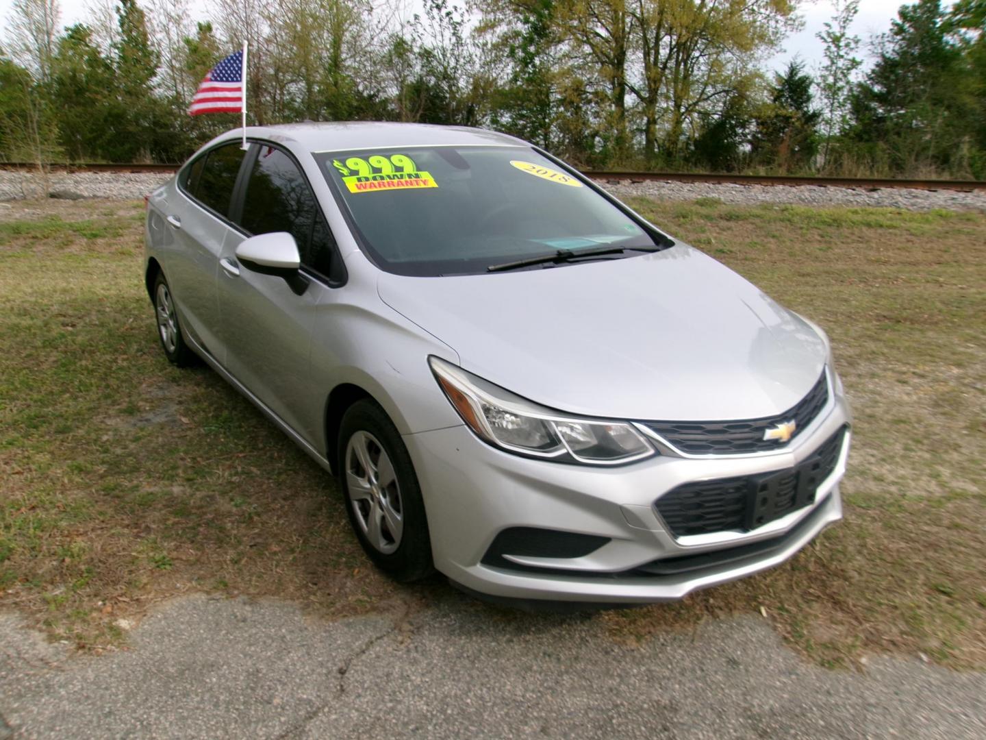 2018 Silver Chevrolet Cruze LS Auto (1G1BC5SM4J7) with an 1.4L L4 DOHC 16V TURBO engine, 6A transmission, located at 2553 Airline Blvd, Portsmouth, VA, 23701, (757) 488-8331, 36.813889, -76.357597 - Photo#3