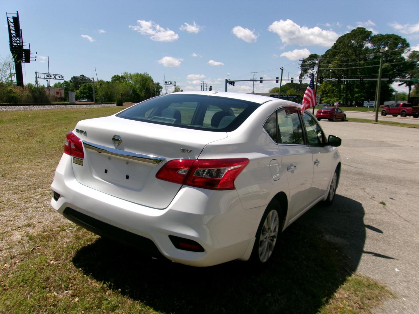 2019 White Nissan Sentra S CVT (3N1AB7AP5KY) with an 1.8L L4 SFI DOHC 16V engine, CVT transmission, located at 2553 Airline Blvd, Portsmouth, VA, 23701, (757) 488-8331, 36.813889, -76.357597 - Photo#7