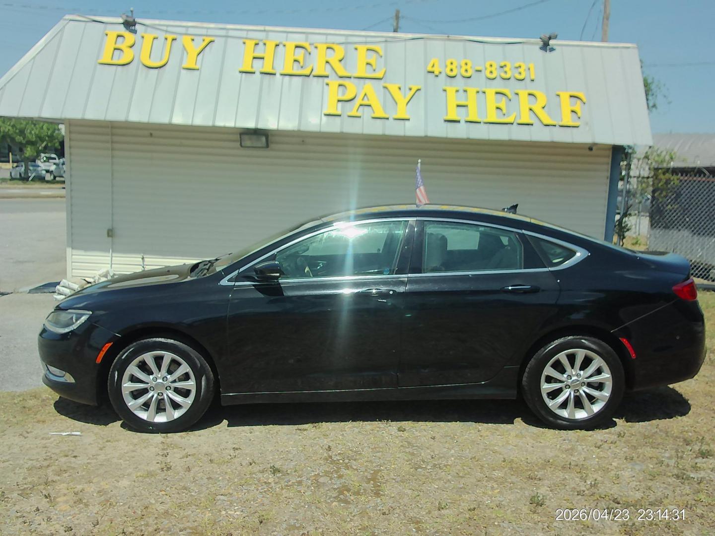 2015 Black Chrysler 200 C (1C3CCCCG5FN) with an 3.6L V6 DOHC 24V FFV engine, 9-Speed Automatic transmission, located at 2553 Airline Blvd, Portsmouth, VA, 23701, (757) 488-8331, 36.813889, -76.357597 - ***VEHICLE TERMS*** Down Payment: $699 Weekly Payment: $110 APR: 23.9% Repayment Terms: 42 Months *** CALL ELIZABETH SMITH - DIRECTOR OF MARKETING @ 757-488-8331 TO SCHEDULE YOUR APPOINTMENT TODAY AND GET PRE-APPROVED RIGHT OVER THE PHONE*** - Photo#0