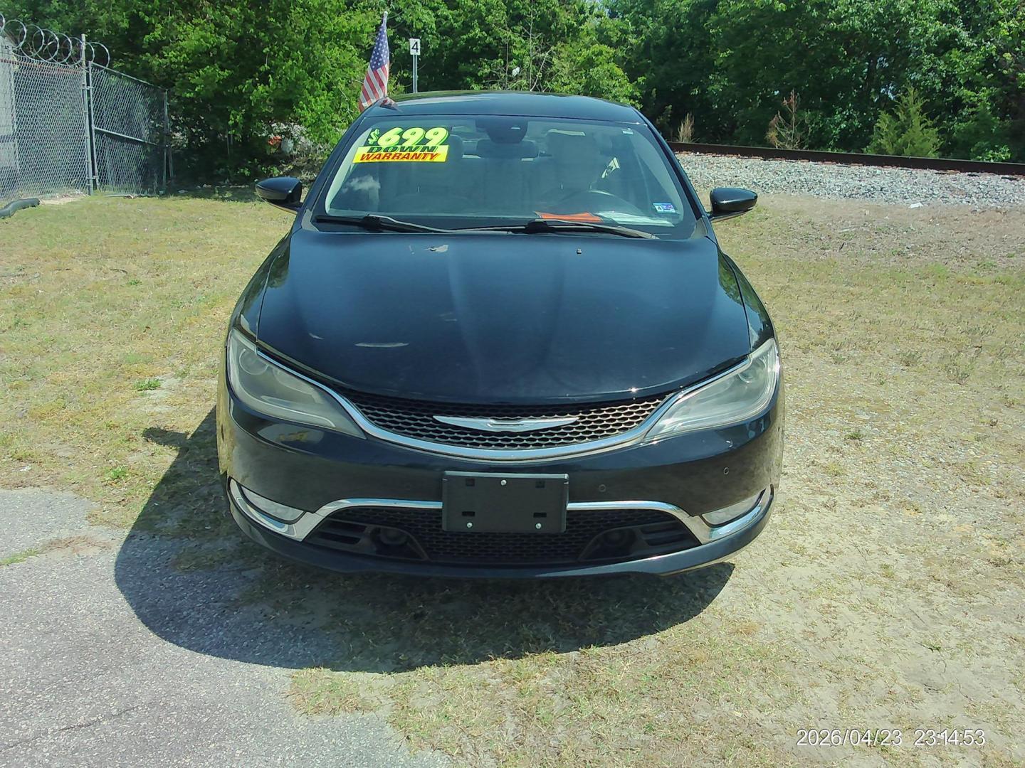 2015 Black Chrysler 200 C (1C3CCCCG5FN) with an 3.6L V6 DOHC 24V FFV engine, 9-Speed Automatic transmission, located at 2553 Airline Blvd, Portsmouth, VA, 23701, (757) 488-8331, 36.813889, -76.357597 - ***VEHICLE TERMS*** Down Payment: $699 Weekly Payment: $110 APR: 23.9% Repayment Terms: 42 Months *** CALL ELIZABETH SMITH - DIRECTOR OF MARKETING @ 757-488-8331 TO SCHEDULE YOUR APPOINTMENT TODAY AND GET PRE-APPROVED RIGHT OVER THE PHONE*** - Photo#2