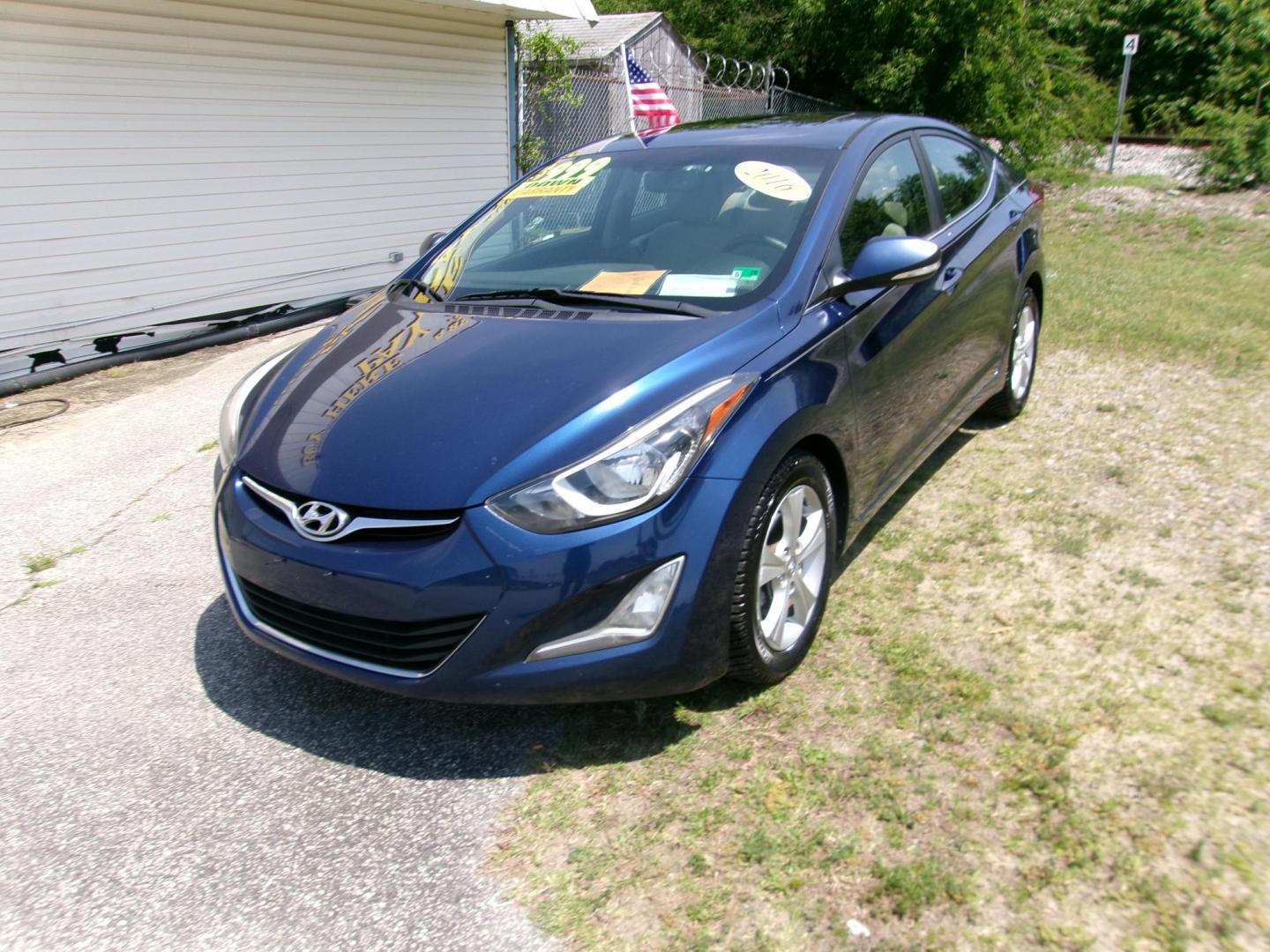 2016 Blue Hyundai Elantra Limited (5NPDH4AE7GH) with an 1.8L L4 DOHC 16V engine, 6-Speed Automatic transmission, located at 2553 Airline Blvd, Portsmouth, VA, 23701, (757) 488-8331, 36.813889, -76.357597 - ***VEHICLE TERMS*** Down Payment: $999 Weekly Payment: $115 APR: 23.9% Repayment Terms: 42 Months *** CALL ELIZABETH SMITH - DIRECTOR OF MARKETING @ 757-488-8331 TO SCHEDULE YOUR APPOINTMENT TODAY AND GET PRE-APPROVED RIGHT OVER THE PHONE*** - Photo#1
