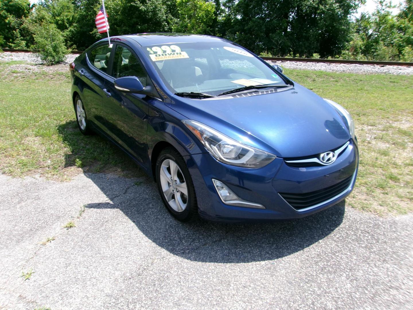 2016 Blue Hyundai Elantra Limited (5NPDH4AE7GH) with an 1.8L L4 DOHC 16V engine, 6-Speed Automatic transmission, located at 2553 Airline Blvd, Portsmouth, VA, 23701, (757) 488-8331, 36.813889, -76.357597 - ***VEHICLE TERMS*** Down Payment: $999 Weekly Payment: $115 APR: 23.9% Repayment Terms: 42 Months *** CALL ELIZABETH SMITH - DIRECTOR OF MARKETING @ 757-488-8331 TO SCHEDULE YOUR APPOINTMENT TODAY AND GET PRE-APPROVED RIGHT OVER THE PHONE*** - Photo#3