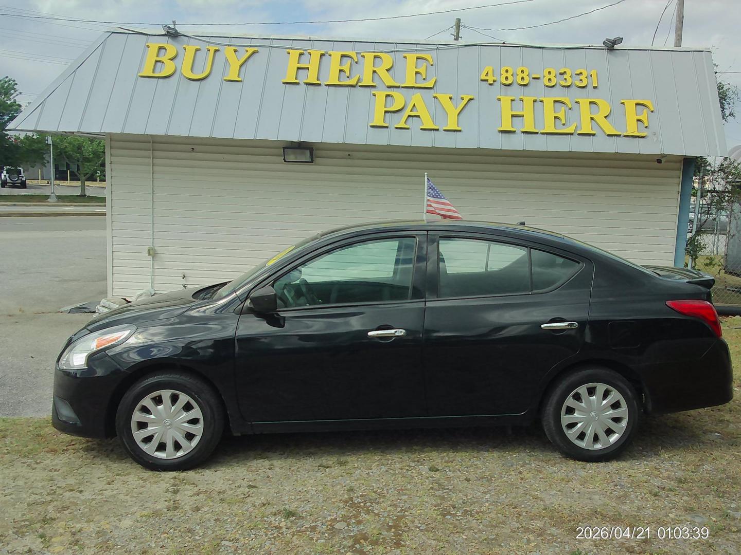 2019 Black Nissan Versa 1.6 SV Sedan (3N1CN7AP5KL) with an 1.6L L4 DOHC 16V engine, CVT transmission, located at 2553 Airline Blvd, Portsmouth, VA, 23701, (757) 488-8331, 36.813889, -76.357597 - ***VEHICLE TERMS*** Down Payment: $699 Weekly Payment: $105 APR: 23.9% Repayment Terms: 42 Months *** CALL ELIZABETH SMITH - DIRECTOR OF MARKETING @ 757-488-8331 TO SCHEDULE YOUR APPOINTMENT TODAY AND GET PRE-APPROVED RIGHT OVER THE PHONE*** - Photo#0