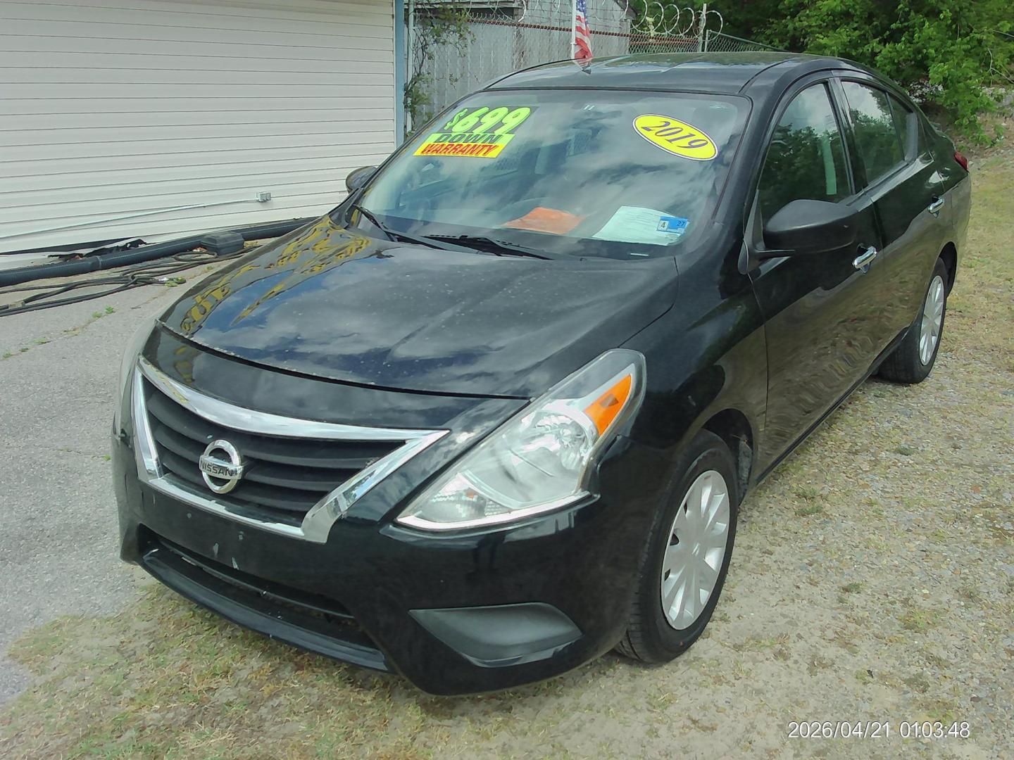 2019 Black Nissan Versa 1.6 SV Sedan (3N1CN7AP5KL) with an 1.6L L4 DOHC 16V engine, CVT transmission, located at 2553 Airline Blvd, Portsmouth, VA, 23701, (757) 488-8331, 36.813889, -76.357597 - ***VEHICLE TERMS*** Down Payment: $699 Weekly Payment: $105 APR: 23.9% Repayment Terms: 42 Months *** CALL ELIZABETH SMITH - DIRECTOR OF MARKETING @ 757-488-8331 TO SCHEDULE YOUR APPOINTMENT TODAY AND GET PRE-APPROVED RIGHT OVER THE PHONE*** - Photo#1