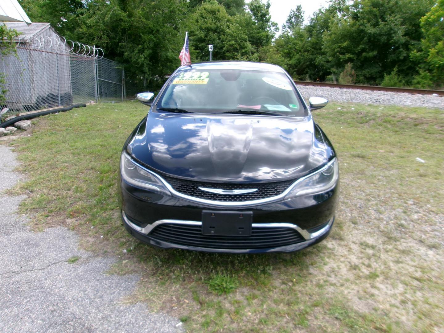 2015 Black Chrysler 200 Limited (1C3CCCAB3FN) with an 2.4L L4 DOHC 16V engine, 9-Speed Automatic transmission, located at 2553 Airline Blvd, Portsmouth, VA, 23701, (757) 488-8331, 36.813889, -76.357597 - Photo#2