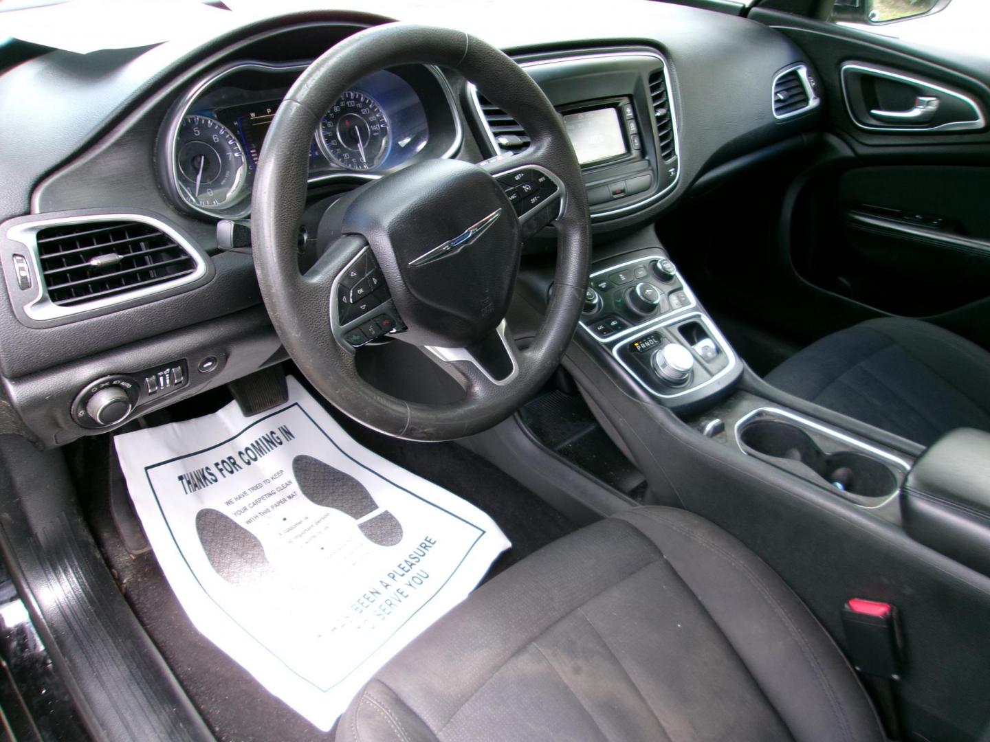 2015 Black Chrysler 200 Limited (1C3CCCAB3FN) with an 2.4L L4 DOHC 16V engine, 9-Speed Automatic transmission, located at 2553 Airline Blvd, Portsmouth, VA, 23701, (757) 488-8331, 36.813889, -76.357597 - Photo#9