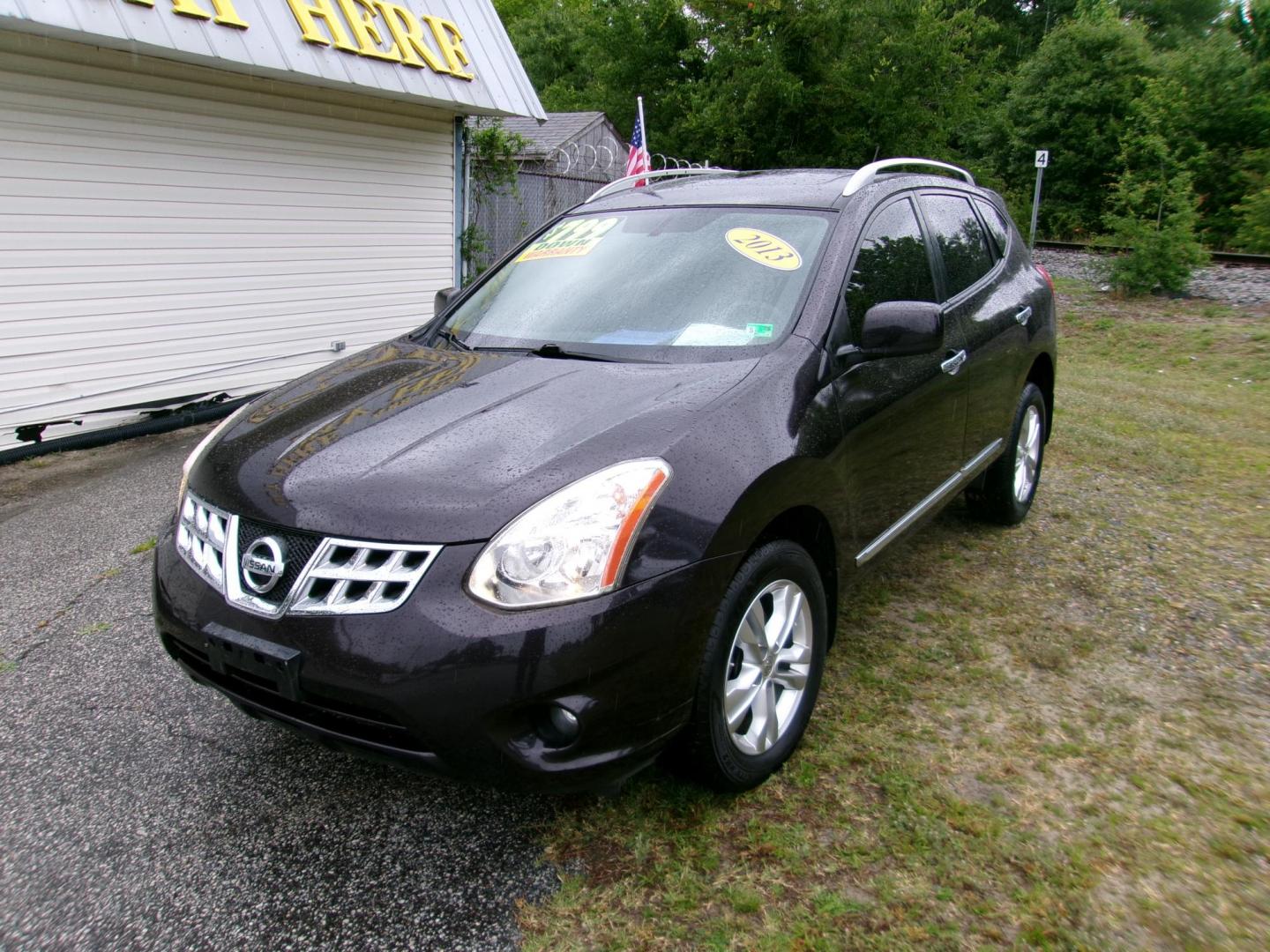 2013 Black Nissan Rogue S 2WD (JN8AS5MT8DW) with an 2.5L L4 DOHC 16V engine, Continuously Variable Transmission transmission, located at 2553 Airline Blvd, Portsmouth, VA, 23701, (757) 488-8331, 36.813889, -76.357597 - Photo#1