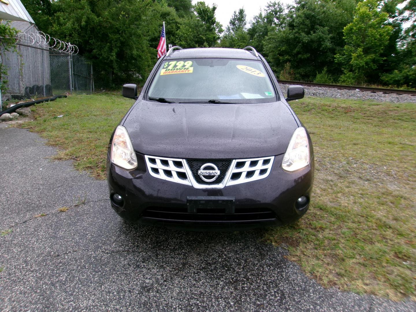 2013 Black Nissan Rogue S 2WD (JN8AS5MT8DW) with an 2.5L L4 DOHC 16V engine, Continuously Variable Transmission transmission, located at 2553 Airline Blvd, Portsmouth, VA, 23701, (757) 488-8331, 36.813889, -76.357597 - Photo#2