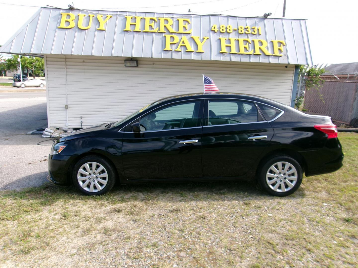 2019 Black Nissan Sentra S CVT (3N1AB7AP3KY) with an 1.8L L4 SFI DOHC 16V engine, CVT transmission, located at 2553 Airline Blvd, Portsmouth, VA, 23701, (757) 488-8331, 36.813889, -76.357597 - Photo#0