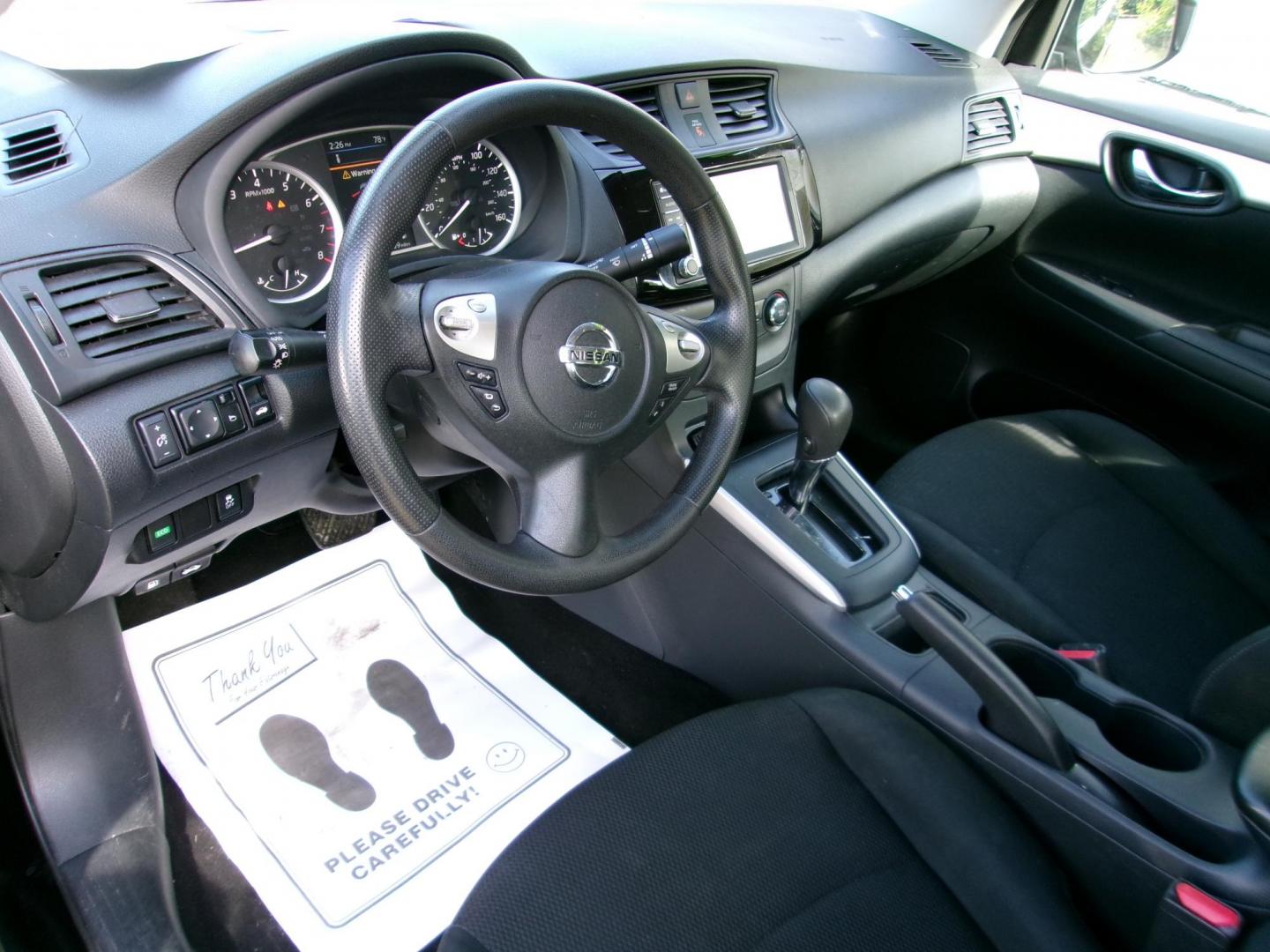 2019 Black Nissan Sentra S CVT (3N1AB7AP3KY) with an 1.8L L4 SFI DOHC 16V engine, CVT transmission, located at 2553 Airline Blvd, Portsmouth, VA, 23701, (757) 488-8331, 36.813889, -76.357597 - Photo#9