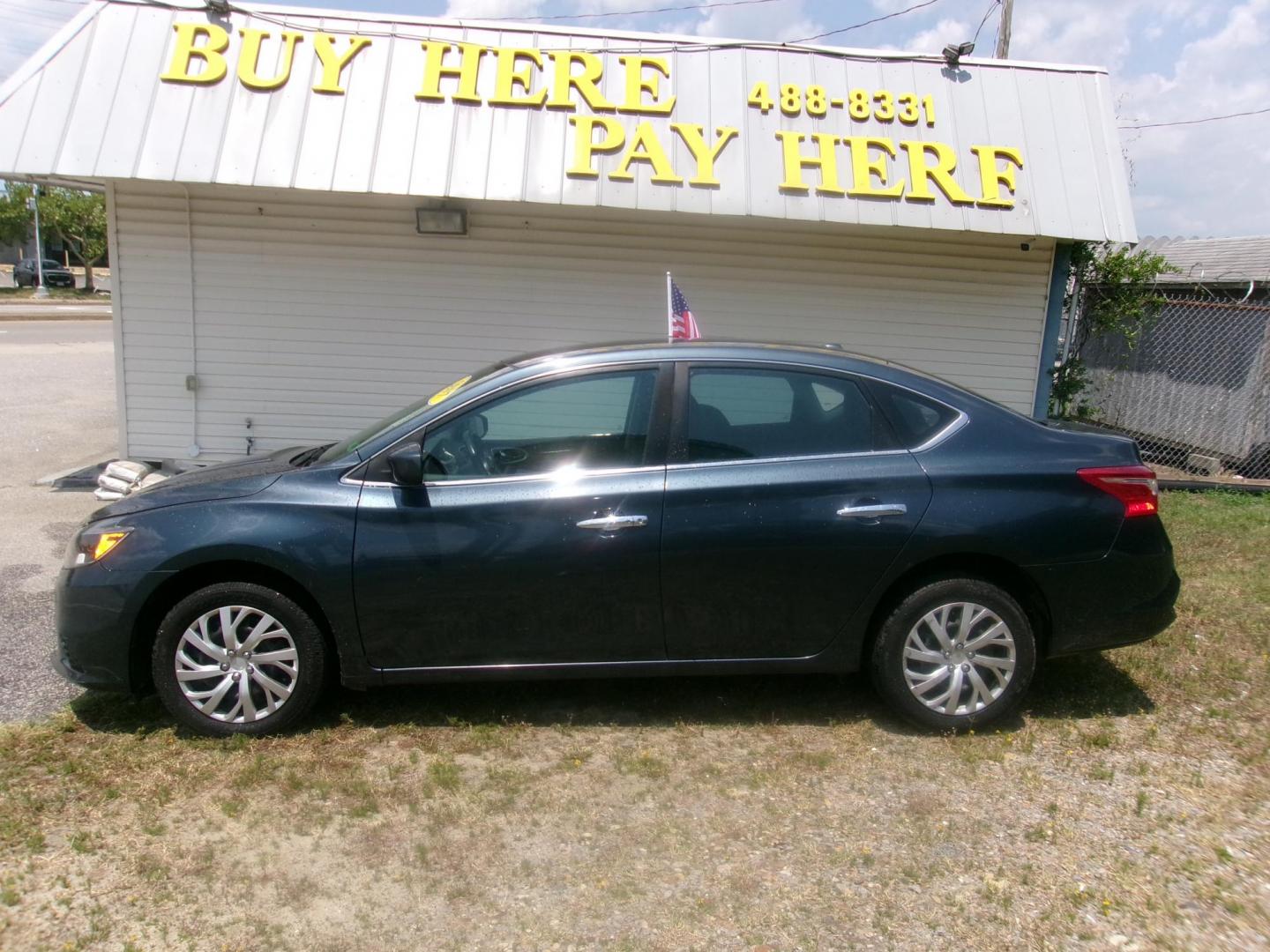 2017 Blue Nissan Sentra S 6MT (3N1AB7AP5HY) with an 1.8L L4 SFI DOHC 16V engine, 6M transmission, located at 2553 Airline Blvd, Portsmouth, VA, 23701, (757) 488-8331, 36.813889, -76.357597 - Photo#0