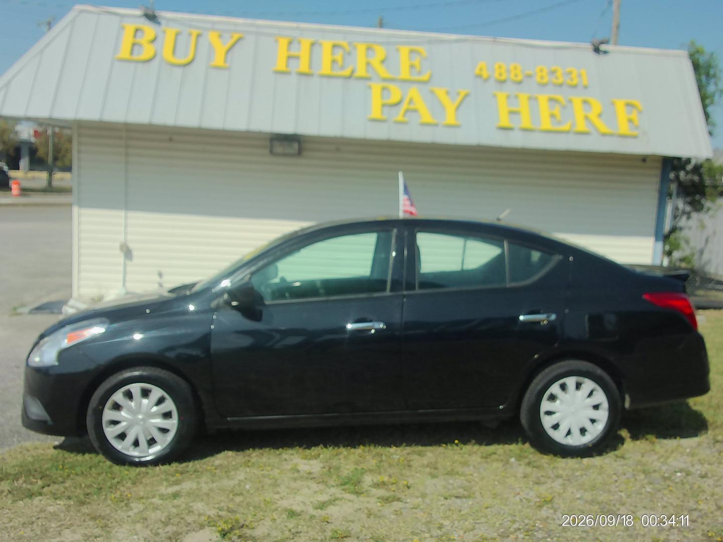 2019 Black Nissan Versa 1.6 SV Sedan (3N1CN7AP2KL) with an 1.6L L4 DOHC 16V engine, CVT transmission, located at 2553 Airline Blvd, Portsmouth, VA, 23701, (757) 488-8331, 36.813889, -76.357597 - ***VEHICLE TERMS*** Down Payment: $699 Weekly Payment: $110 APR: 23.9% Repayment Terms: 42 Months *** CALL ELIZABETH SMITH - DIRECTOR OF MARKETING @ 757-488-8331 TO SCHEDULE YOUR APPOINTMENT TODAY AND GET PRE-APPROVED RIGHT OVER THE PHONE***- Photo#0