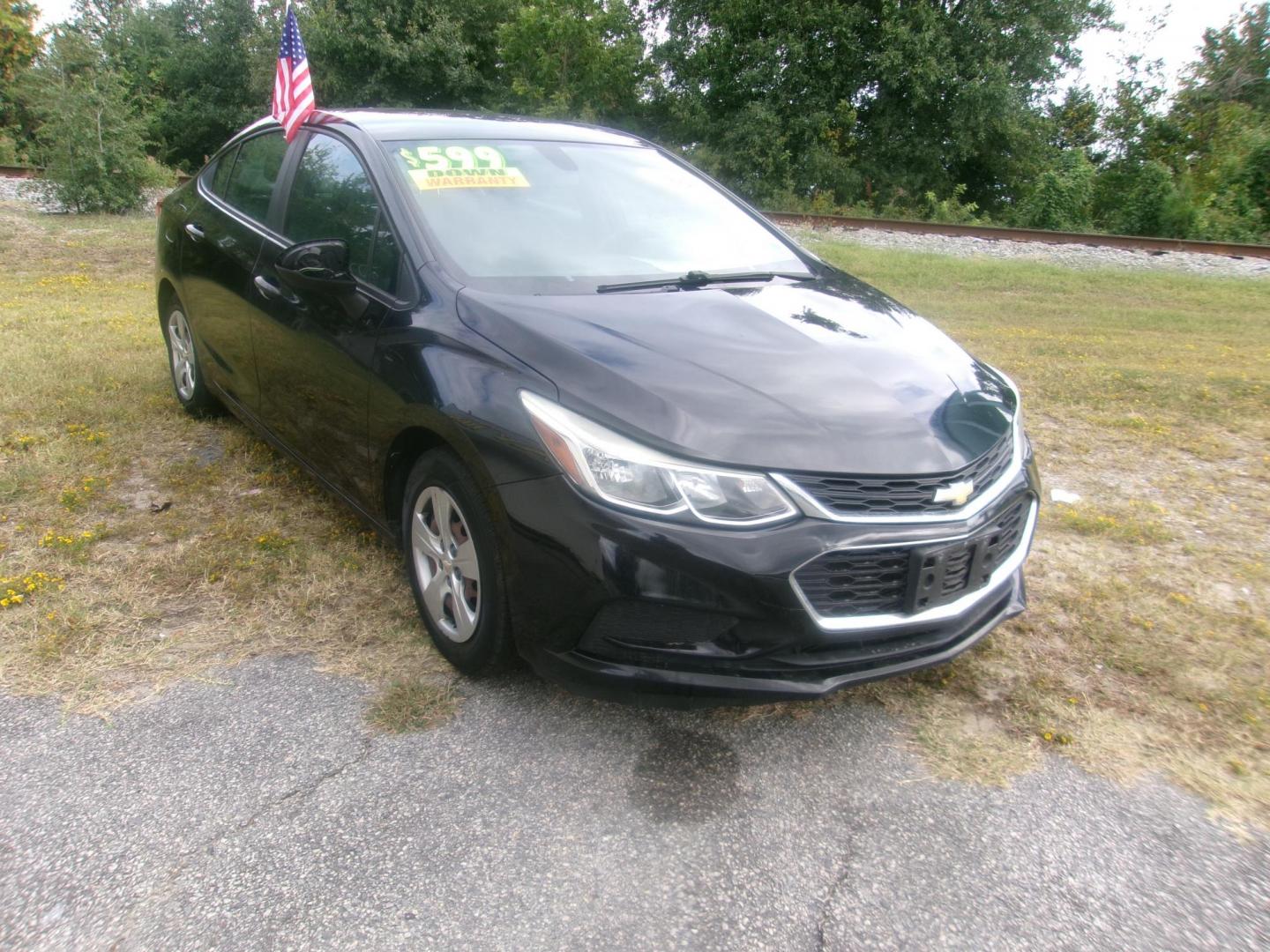2017 Black Chevrolet Cruze LS Auto (1G1BC5SM3H7) with an 1.4L L4 DOHC 16V TURBO engine, 6A transmission, located at 2553 Airline Blvd, Portsmouth, VA, 23701, (757) 488-8331, 36.813889, -76.357597 - Photo#3