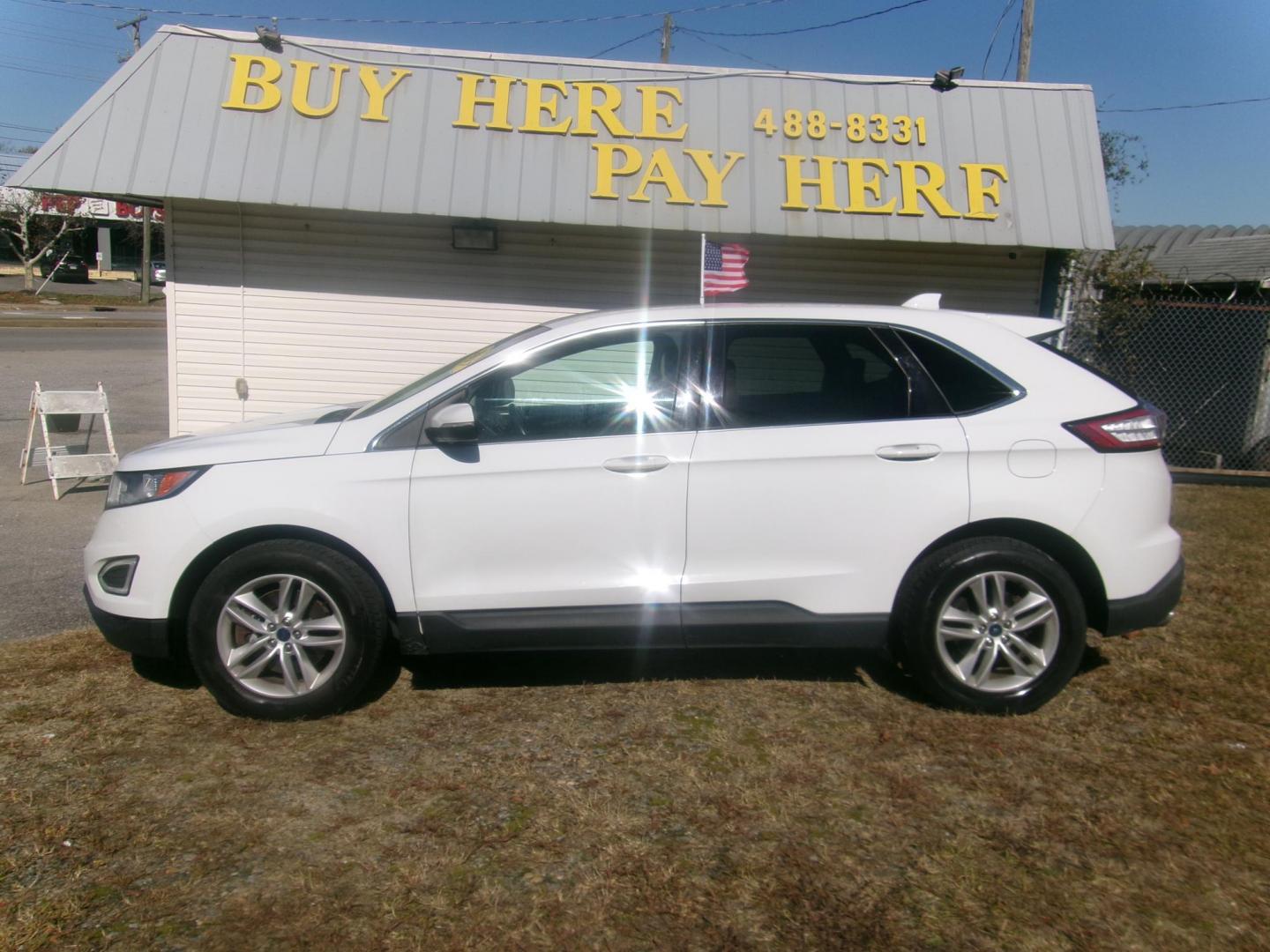 2017 White Ford Edge SEL AWD (2FMPK4J90HB) with an 2.0L L4 DOHC 16V engine, 6A transmission, located at 2553 Airline Blvd, Portsmouth, VA, 23701, (757) 488-8331, 36.813889, -76.357597 - ***VEHICLE TERMS*** Down Payment: $1999 Weekly Payment: $125 APR: 23.9% Repayment Terms: 42 Months *** CALL ELIZABETH SMITH - DIRECTOR OF MARKETING @ 757-488-8331 TO SCHEDULE YOUR APPOINTMENT TODAY AND GET PRE-APPROVED RIGHT OVER THE PHONE*** - Photo#0