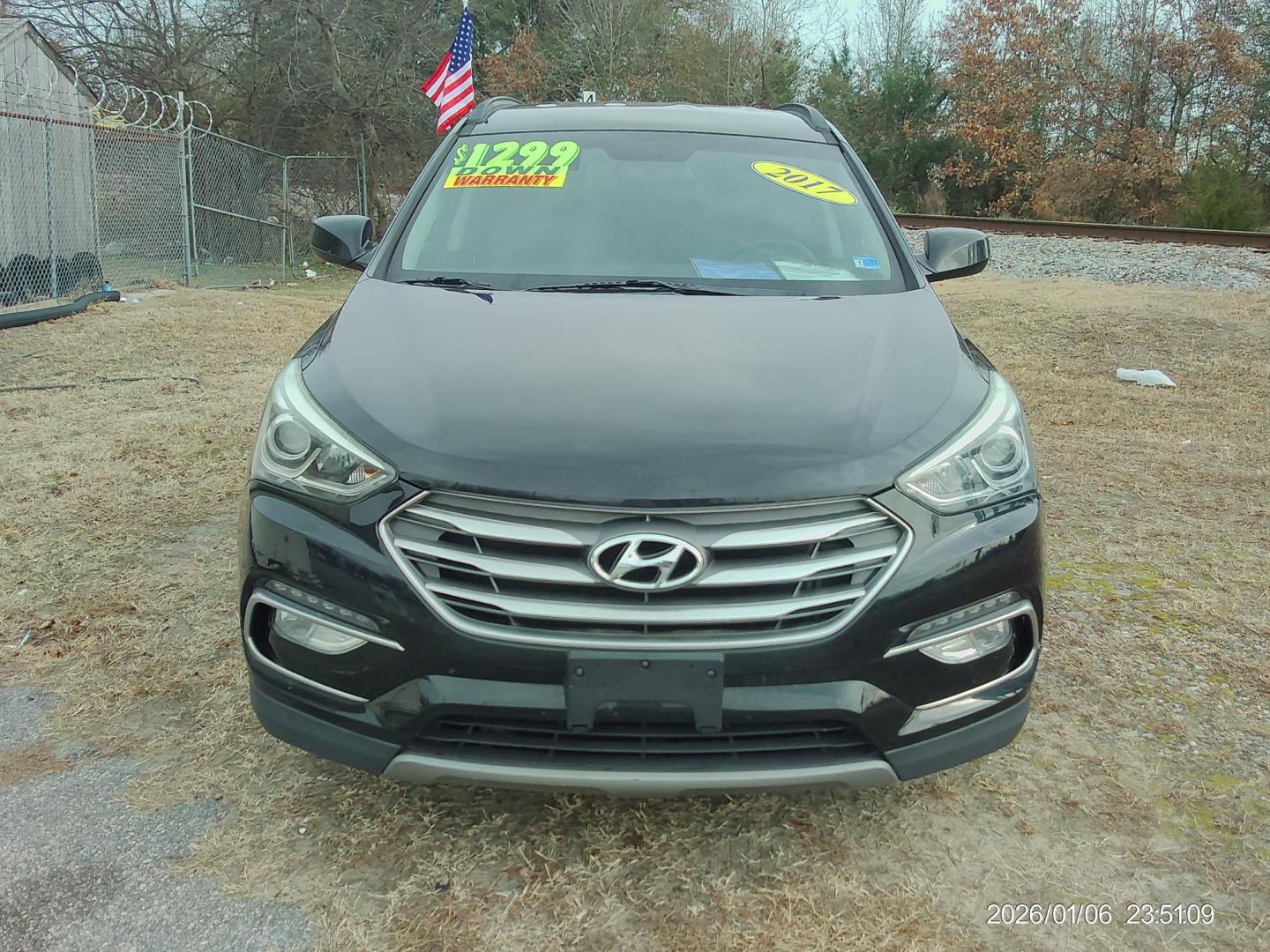 2017 Black Hyundai Santa Fe Sport 2.4 AWD (5NMZUDLB8HH) with an 2.4L L4 DOHC 16V engine, 6A transmission, located at 2553 Airline Blvd, Portsmouth, VA, 23701, (757) 488-8331, 36.813889, -76.357597 - ***VEHICLE TERMS*** Down Payment: $1299 Weekly Payment: $120 APR: 23.9% Repayment Terms: 42 Months *** CALL ELIZABETH SMITH - DIRECTOR OF MARKETING @ 757-488-8331 TO SCHEDULE YOUR APPOINTMENT TODAY AND GET PRE-APPROVED RIGHT OVER THE PHONE*** - Photo#2