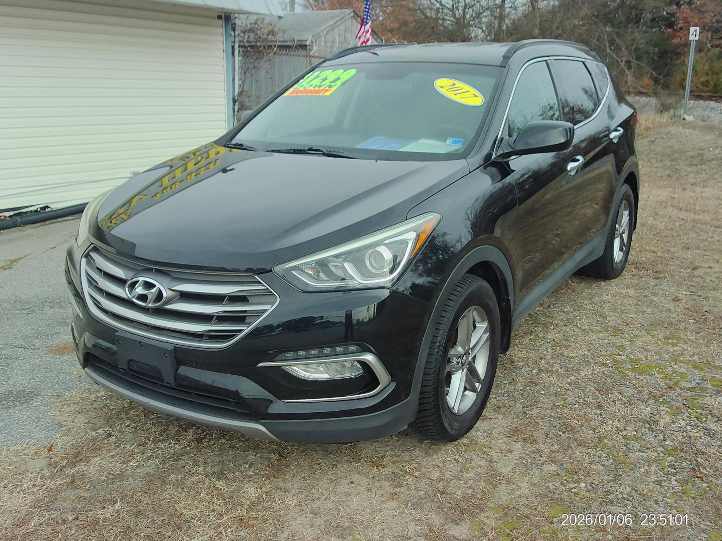 2017 Black Hyundai Santa Fe Sport 2.4 AWD (5NMZUDLB8HH) with an 2.4L L4 DOHC 16V engine, 6A transmission, located at 2553 Airline Blvd, Portsmouth, VA, 23701, (757) 488-8331, 36.813889, -76.357597 - ***VEHICLE TERMS*** Down Payment: $1299 Weekly Payment: $120 APR: 23.9% Repayment Terms: 42 Months *** CALL ELIZABETH SMITH - DIRECTOR OF MARKETING @ 757-488-8331 TO SCHEDULE YOUR APPOINTMENT TODAY AND GET PRE-APPROVED RIGHT OVER THE PHONE*** - Photo#1