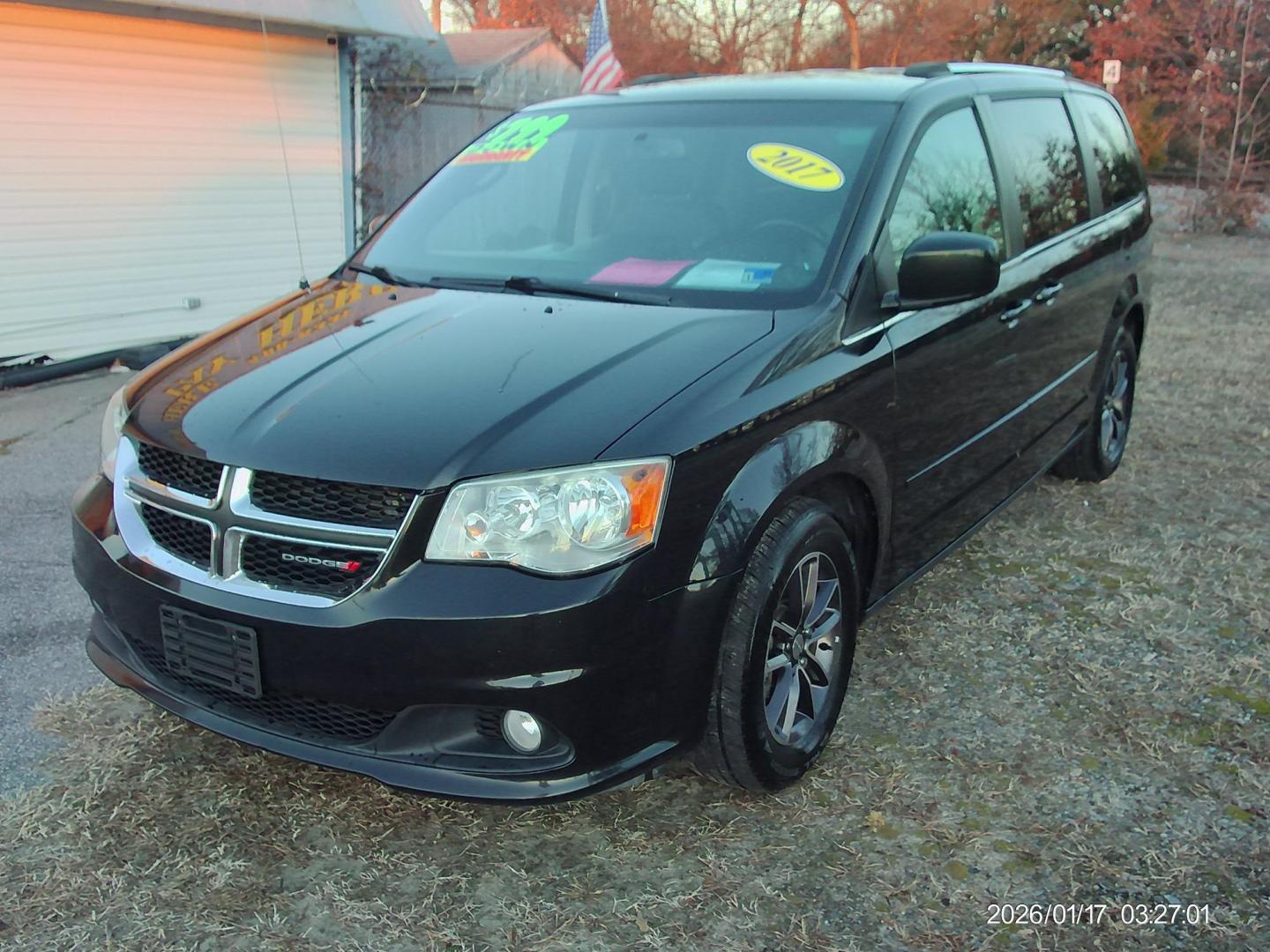 2017 Black Dodge Grand Caravan SXT (2C4RDGCG2HR) with an 3.6L V6 DOHC 24V engine, 6A transmission, located at 2553 Airline Blvd, Portsmouth, VA, 23701, (757) 488-8331, 36.813889, -76.357597 - ***VEHICLE TERMS*** Down Payment: $799 Weekly Payment: $110 APR: 23.9% Repayment Terms: 42 Months *** CALL ELIZABETH SMITH - DIRECTOR OF MARKETING @ 757-488-8331 TO SCHEDULE YOUR APPOINTMENT TODAY AND GET PRE-APPROVED RIGHT OVER THE PHONE*** - Photo#1