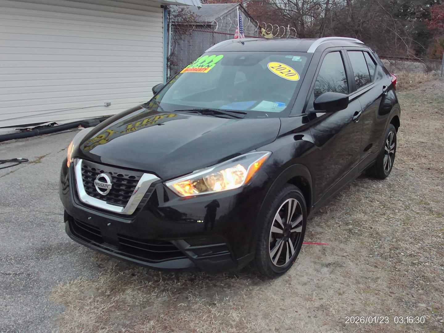 2020 Black Nissan Kicks SV (3N1CP5CV6LL) with an 1.6L L4 engine, CVT transmission, located at 2553 Airline Blvd, Portsmouth, VA, 23701, (757) 488-8331, 36.813889, -76.357597 - ***VEHICLE TERMS*** Down Payment: $999 Weekly Payment: $115 APR: 23.9% Repayment Terms: 42 Months *** CALL ELIZABETH SMITH - DIRECTOR OF MARKETING @ 757-488-8331 TO SCHEDULE YOUR APPOINTMENT TODAY AND GET PRE-APPROVED RIGHT OVER THE PHONE*** - Photo#1