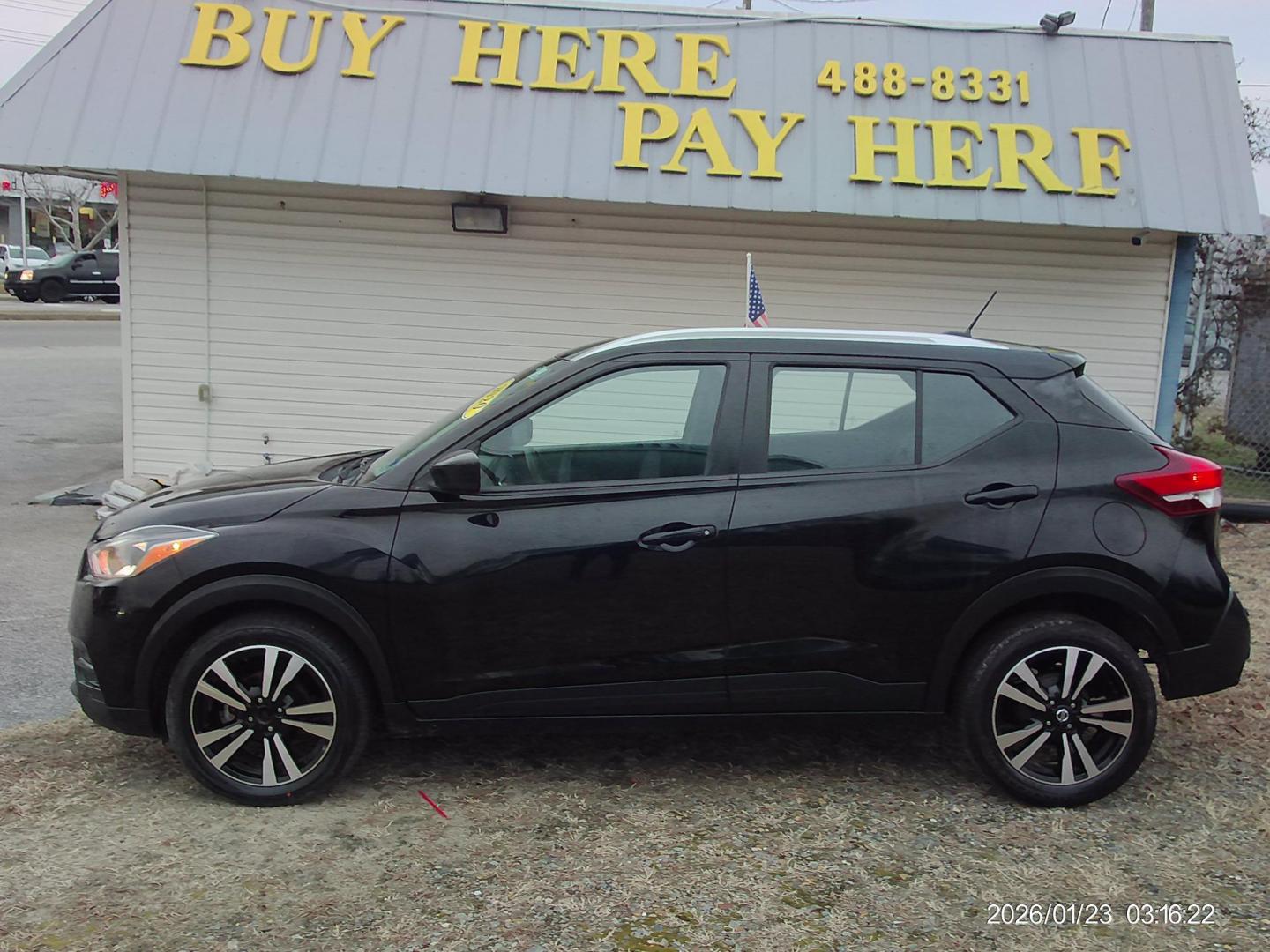 2020 Black Nissan Kicks SV (3N1CP5CV6LL) with an 1.6L L4 engine, CVT transmission, located at 2553 Airline Blvd, Portsmouth, VA, 23701, (757) 488-8331, 36.813889, -76.357597 - ***VEHICLE TERMS*** Down Payment: $999 Weekly Payment: $115 APR: 23.9% Repayment Terms: 42 Months *** CALL ELIZABETH SMITH - DIRECTOR OF MARKETING @ 757-488-8331 TO SCHEDULE YOUR APPOINTMENT TODAY AND GET PRE-APPROVED RIGHT OVER THE PHONE*** - Photo#0