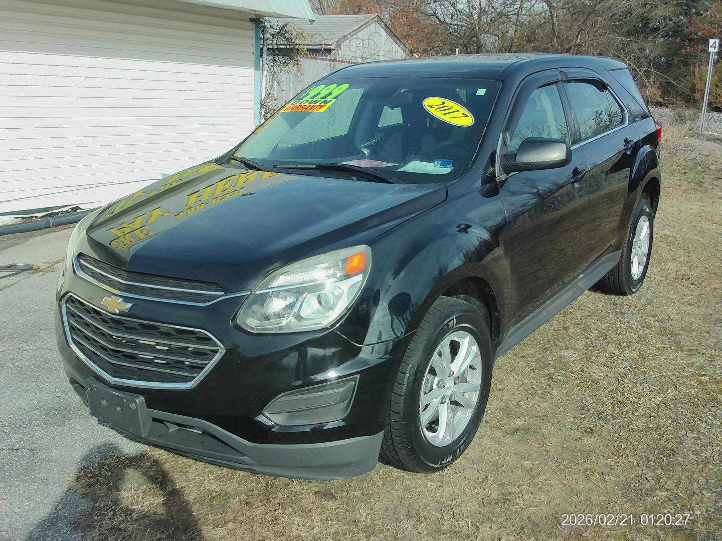 2017 Black Chevrolet Equinox LS AWD (2GNFLEEK8H6) with an 2.4L L4 DOHC 16V FFV engine, 6A transmission, located at 2553 Airline Blvd, Portsmouth, VA, 23701, (757) 488-8331, 36.813889, -76.357597 - ***VEHICLE TERMS*** Down Payment: $999 Weekly Payment: $120 APR: 23.9% Repayment Terms: 42 Months *** CALL ELIZABETH SMITH - DIRECTOR OF MARKETING @ 757-488-8331 TO SCHEDULE YOUR APPOINTMENT TODAY AND GET PRE-APPROVED RIGHT OVER THE PHONE*** - Photo#1