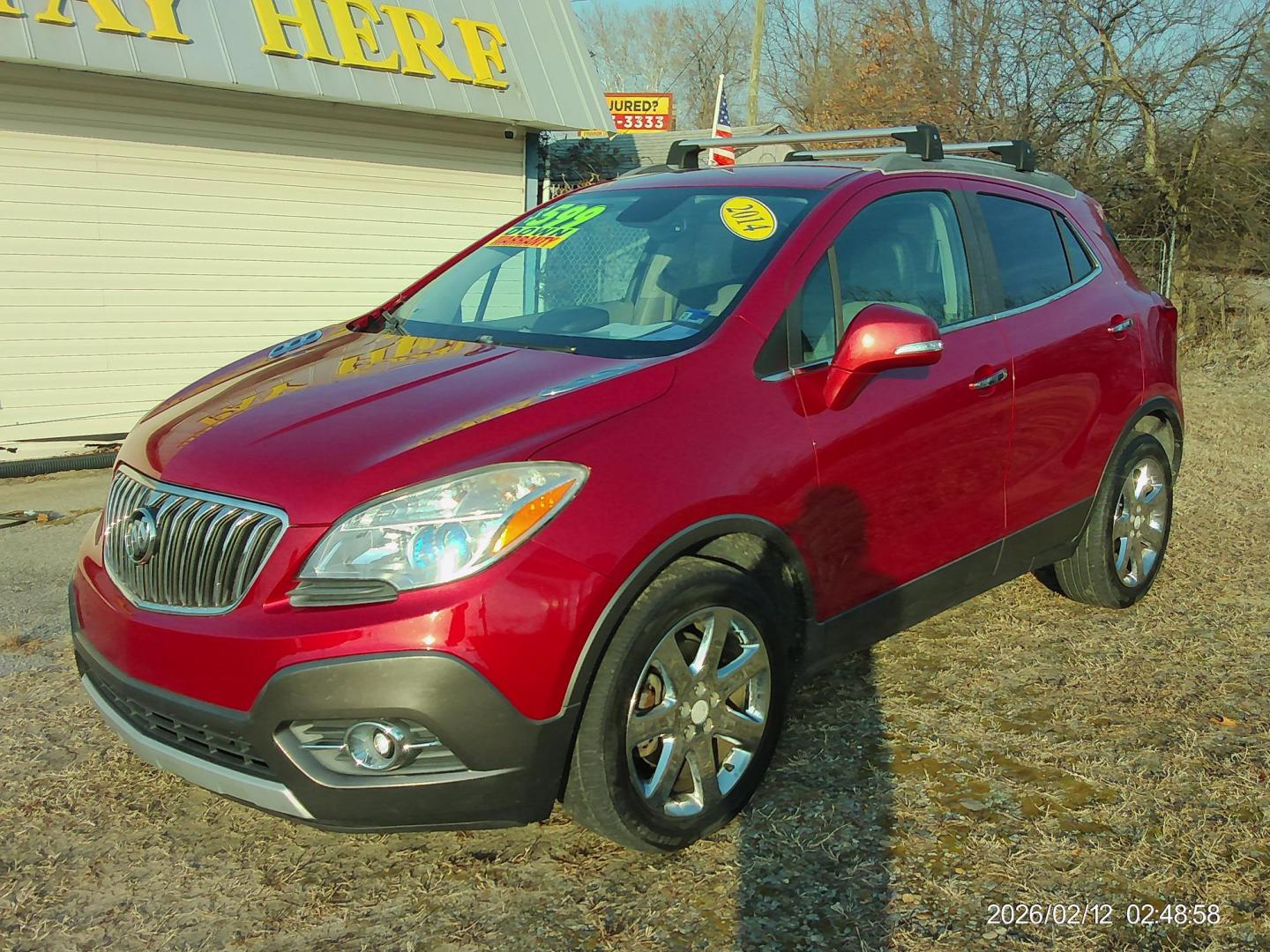 2014 Red Buick Encore Leather FWD (KL4CJCSB0EB) with an 1.4L L4 DOHC 16V TURBO engine, 6-Speed Automatic transmission, located at 2553 Airline Blvd, Portsmouth, VA, 23701, (757) 488-8331, 36.813889, -76.357597 - ***VEHICLE TERMS*** Down Payment: $599 Weekly Payment: $100 APR: 23.9% Repayment Terms: 42 Months *** CALL ELIZABETH SMITH - DIRECTOR OF MARKETING @ 757-488-8331 TO SCHEDULE YOUR APPOINTMENT TODAY AND GET PRE-APPROVED RIGHT OVER THE PHONE*** - Photo#1
