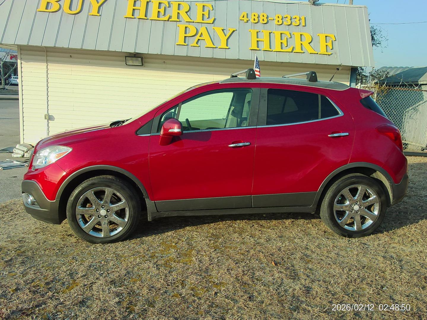 2014 Red Buick Encore Leather FWD (KL4CJCSB0EB) with an 1.4L L4 DOHC 16V TURBO engine, 6-Speed Automatic transmission, located at 2553 Airline Blvd, Portsmouth, VA, 23701, (757) 488-8331, 36.813889, -76.357597 - ***VEHICLE TERMS*** Down Payment: $599 Weekly Payment: $100 APR: 23.9% Repayment Terms: 42 Months *** CALL ELIZABETH SMITH - DIRECTOR OF MARKETING @ 757-488-8331 TO SCHEDULE YOUR APPOINTMENT TODAY AND GET PRE-APPROVED RIGHT OVER THE PHONE*** - Photo#0