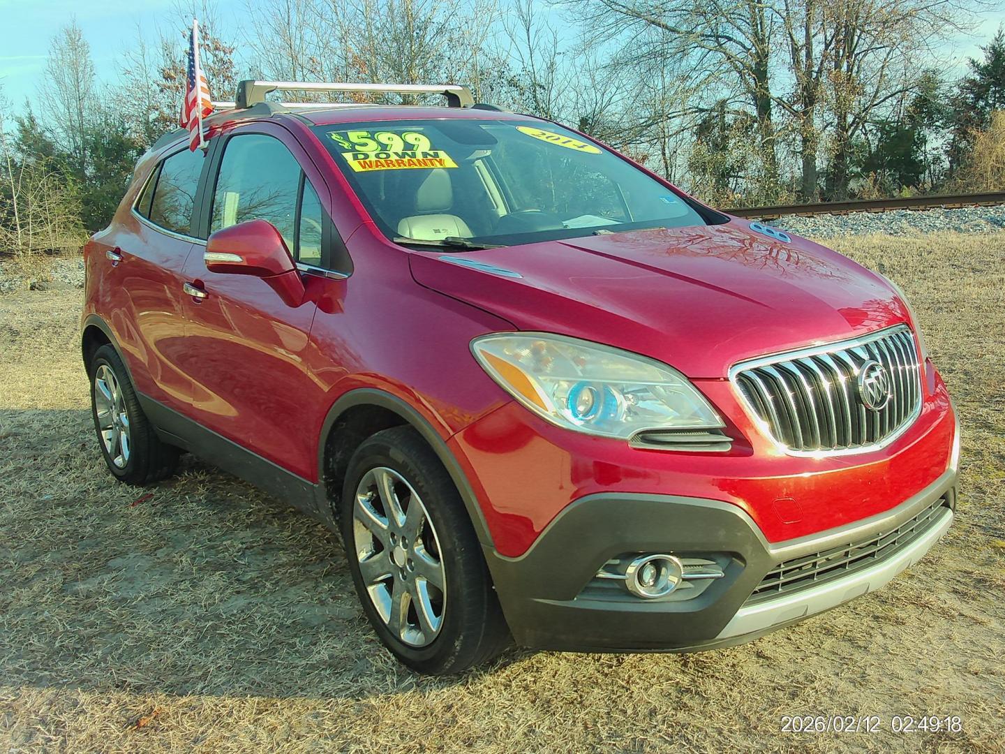 2014 Red Buick Encore Leather FWD (KL4CJCSB0EB) with an 1.4L L4 DOHC 16V TURBO engine, 6-Speed Automatic transmission, located at 2553 Airline Blvd, Portsmouth, VA, 23701, (757) 488-8331, 36.813889, -76.357597 - ***VEHICLE TERMS*** Down Payment: $599 Weekly Payment: $100 APR: 23.9% Repayment Terms: 42 Months *** CALL ELIZABETH SMITH - DIRECTOR OF MARKETING @ 757-488-8331 TO SCHEDULE YOUR APPOINTMENT TODAY AND GET PRE-APPROVED RIGHT OVER THE PHONE*** - Photo#3