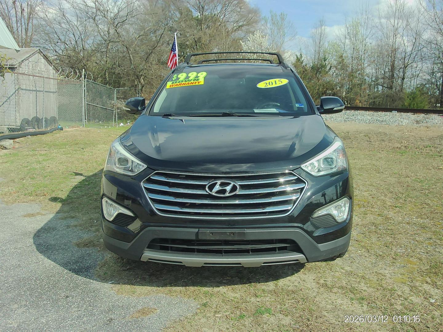 2015 Black Hyundai Santa Fe Limited FWD (KM8SR4HF5FU) with an 3.3L V6 DOHC 24V engine, 6-Speed Automatic transmission, located at 2553 Airline Blvd, Portsmouth, VA, 23701, (757) 488-8331, 36.813889, -76.357597 - ***VEHICLE TERMS*** Down Payment: $999 Weekly Payment: $120 APR: 23.9% Repayment Terms: 42 Months *** CALL ELIZABETH SMITH - DIRECTOR OF MARKETING @ 757-488-8331 TO SCHEDULE YOUR APPOINTMENT TODAY AND GET PRE-APPROVED RIGHT OVER THE PHONE*** - Photo#2