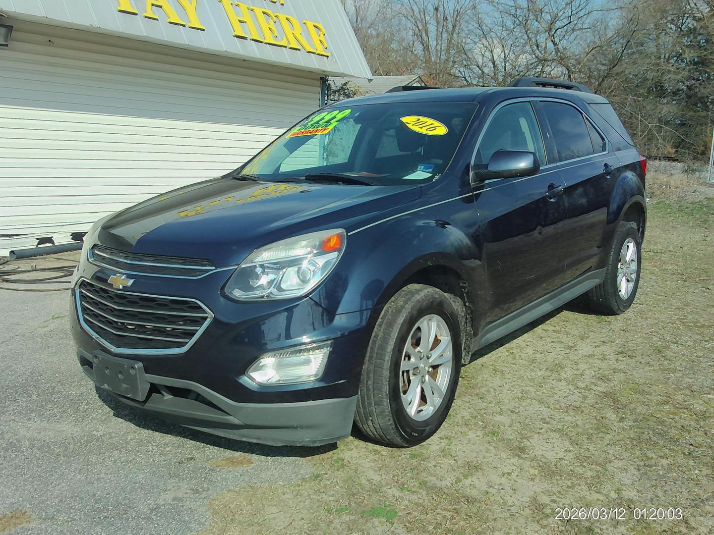 2016 Blue Chevrolet Equinox LT 2WD (2GNALCEK1G6) with an 2.4L L4 DOHC 16V FFV engine, 6A transmission, located at 2553 Airline Blvd, Portsmouth, VA, 23701, (757) 488-8331, 36.813889, -76.357597 - ***VEHICLE TERMS*** Down Payment: $999 Weekly Payment: $120 APR: 23.9% Repayment Terms: 42 Months *** CALL ELIZABETH SMITH - DIRECTOR OF MARKETING @ 757-488-8331 TO SCHEDULE YOUR APPOINTMENT TODAY AND GET PRE-APPROVED RIGHT OVER THE PHONE*** - Photo#1