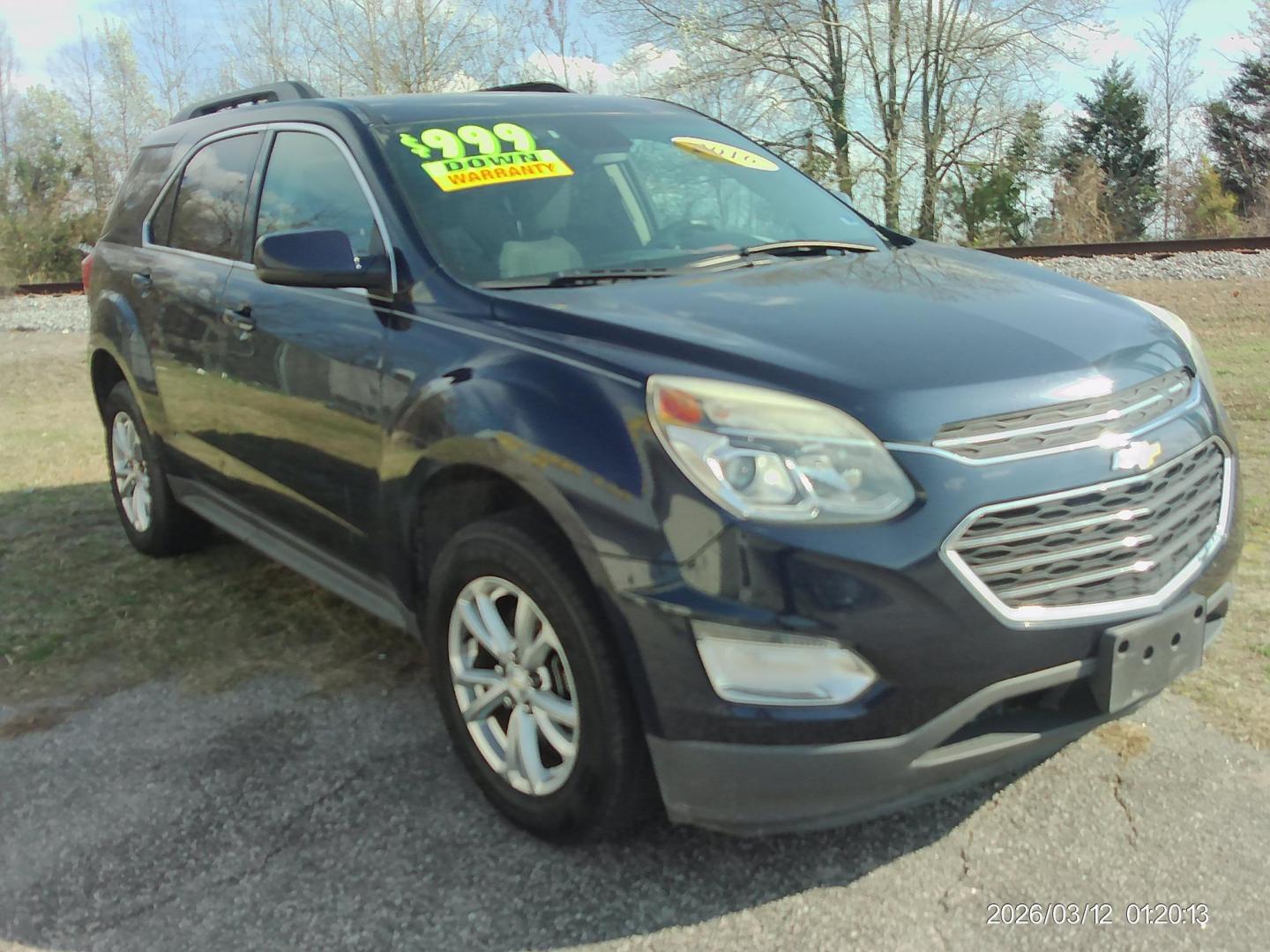 2016 Blue Chevrolet Equinox LT 2WD (2GNALCEK1G6) with an 2.4L L4 DOHC 16V FFV engine, 6A transmission, located at 2553 Airline Blvd, Portsmouth, VA, 23701, (757) 488-8331, 36.813889, -76.357597 - ***VEHICLE TERMS*** Down Payment: $999 Weekly Payment: $120 APR: 23.9% Repayment Terms: 42 Months *** CALL ELIZABETH SMITH - DIRECTOR OF MARKETING @ 757-488-8331 TO SCHEDULE YOUR APPOINTMENT TODAY AND GET PRE-APPROVED RIGHT OVER THE PHONE*** - Photo#3