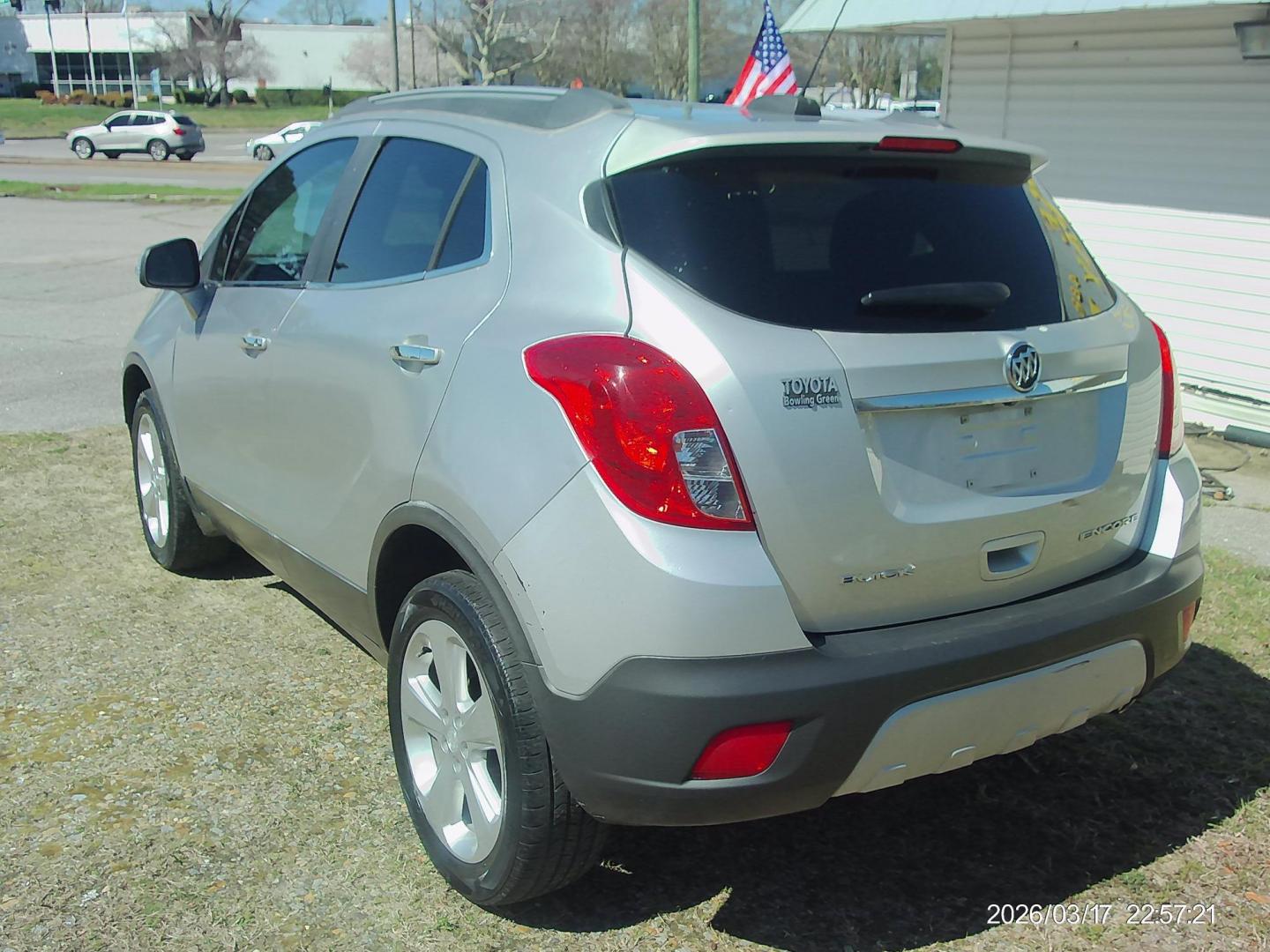 2015 Silver Buick Encore Convenience FWD (KL4CJBSB7FB) with an 1.4L L4 DOHC 16V TURBO engine, 6-Speed Automatic transmission, located at 2553 Airline Blvd, Portsmouth, VA, 23701, (757) 488-8331, 36.813889, -76.357597 - ***VEHICLE TERMS*** Down Payment: $799 Weekly Payment: $110 APR: 23.9% Repayment Terms: 42 Months *** CALL ELIZABETH SMITH - DIRECTOR OF MARKETING @ 757-488-8331 TO SCHEDULE YOUR APPOINTMENT TODAY AND GET PRE-APPROVED RIGHT OVER THE PHONE*** - Photo#7