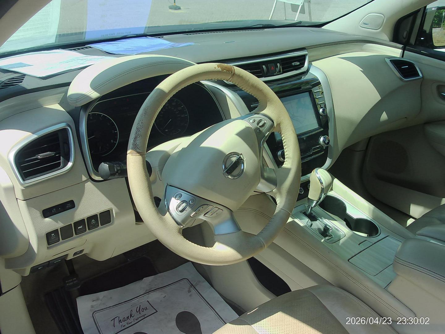 2015 Nissan Murano Platinum AWD (5N1AZ2MH0FN) with an 3.5L V6 DOHC 24V engine, Continuously Variable Transmission transmission, located at 2553 Airline Blvd, Portsmouth, VA, 23701, (757) 488-8331, 36.813889, -76.357597 - ***VEHICLE TERMS*** Down Payment: $1999 Weekly Payment: $125 APR: 23.9% Repayment Terms: 42 Months *** CALL ELIZABETH SMITH - DIRECTOR OF MARKETING @ 757-488-8331 TO SCHEDULE YOUR APPOINTMENT TODAY AND GET PRE-APPROVED RIGHT OVER THE PHONE*** - Photo#9