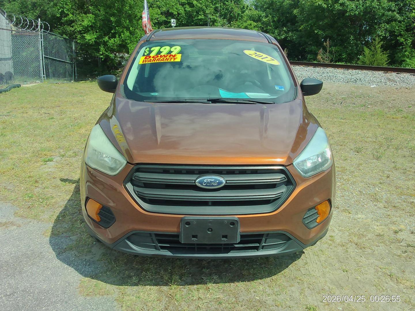 2017 Orange Ford Escape S FWD (1FMCU0F71HU) with an 2.5L L4 DOHC 16V engine, 6A transmission, located at 2553 Airline Blvd, Portsmouth, VA, 23701, (757) 488-8331, 36.813889, -76.357597 - ***VEHICLE TERMS*** Down Payment: $799 Weekly Payment: $110 APR: 23.9% Repayment Terms: 42 Months *** CALL ELIZABETH SMITH - DIRECTOR OF MARKETING @ 757-488-8331 TO SCHEDULE YOUR APPOINTMENT TODAY AND GET PRE-APPROVED RIGHT OVER THE PHONE*** - Photo#2