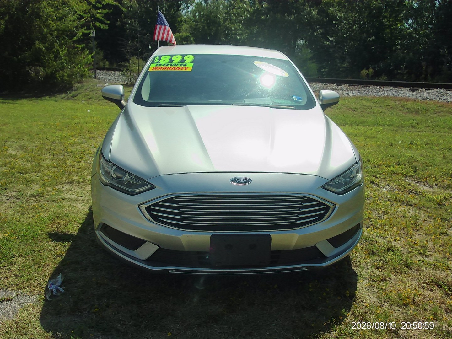 2018 Silver Ford Fusion S (3FA6P0G7XJR) with an 2.5L L4 DOHC 16V engine, 6A transmission, located at 2553 Airline Blvd, Portsmouth, VA, 23701, (757) 488-8331, 36.813889, -76.357597- Photo#2