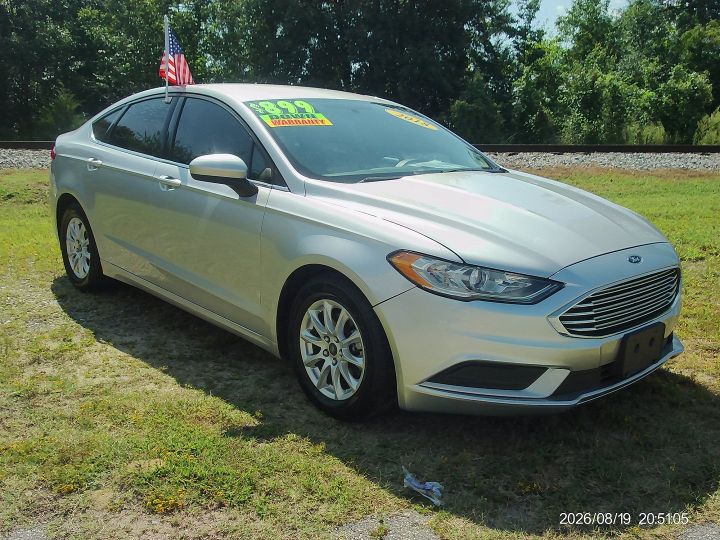 2018 Silver Ford Fusion S (3FA6P0G7XJR) with an 2.5L L4 DOHC 16V engine, 6A transmission, located at 2553 Airline Blvd, Portsmouth, VA, 23701, (757) 488-8331, 36.813889, -76.357597- Photo#3