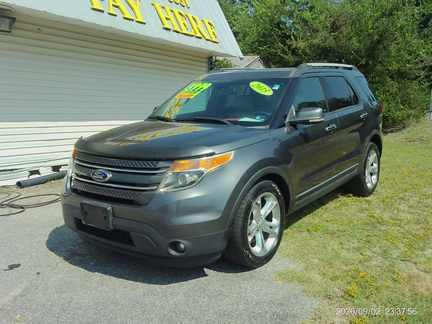 2015 Gray Ford Explorer Limited FWD (1FM5K7F83FG) with an 3.5L V6 DOHC 24V engine, 6-Speed Automatic transmission, located at 2553 Airline Blvd, Portsmouth, VA, 23701, (757) 488-8331, 36.813889, -76.357597 - ***VEHICLE TERMS*** Down Payment: $3999 Weekly Payment: $115 APR: 23.9% Repayment Terms: 42 Months *** CALL ELIZABETH SMITH - DIRECTOR OF MARKETING @ 757-488-8331 TO SCHEDULE YOUR APPOINTMENT TODAY AND GET PRE-APPROVED RIGHT OVER THE PHONE***- Photo#1