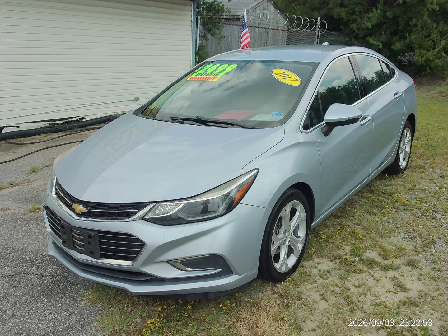2017 Blue Chevrolet Cruze Premier Auto (1G1BF5SM3H7) with an 1.4L L4 DOHC 16V TURBO engine, 6A transmission, located at 2553 Airline Blvd, Portsmouth, VA, 23701, (757) 488-8331, 36.813889, -76.357597 - ***VEHICLE TERMS*** Down Payment: $2499 Weekly Payment: $110 APR: 23.9% Repayment Terms: 42 Months *** CALL ELIZABETH SMITH - DIRECTOR OF MARKETING @ 757-488-8331 TO SCHEDULE YOUR APPOINTMENT TODAY AND GET PRE-APPROVED RIGHT OVER THE PHONE***- Photo#1