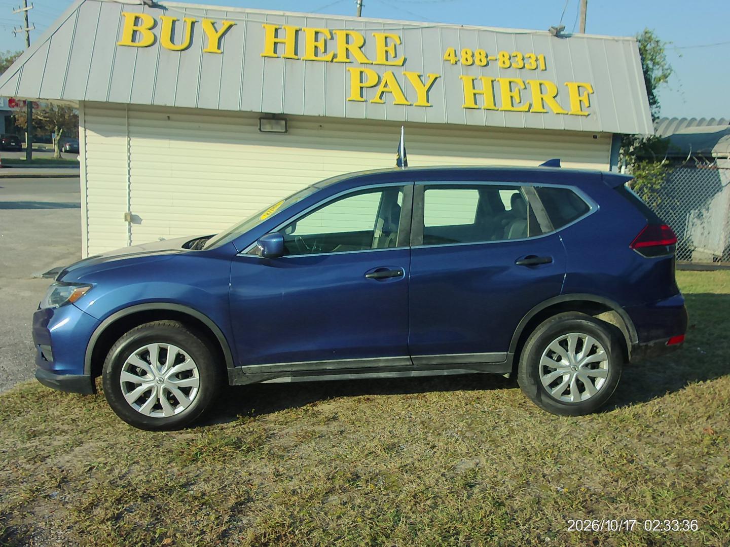 2018 Blue Nissan Rogue S AWD (KNMAT2MV7JP) with an 2.5L L4 DOHC 16V engine, CVT transmission, located at 2553 Airline Blvd, Portsmouth, VA, 23701, (757) 488-8331, 36.813889, -76.357597 - ***VEHICLE TERMS*** Down Payment: $999 Weekly Payment: $120 APR: 23.9% Repayment Terms: 42 Months *** CALL ELIZABETH SMITH - DIRECTOR OF MARKETING @ 757-488-8331 TO SCHEDULE YOUR APPOINTMENT TODAY AND GET PRE-APPROVED RIGHT OVER THE PHONE***- Photo#0