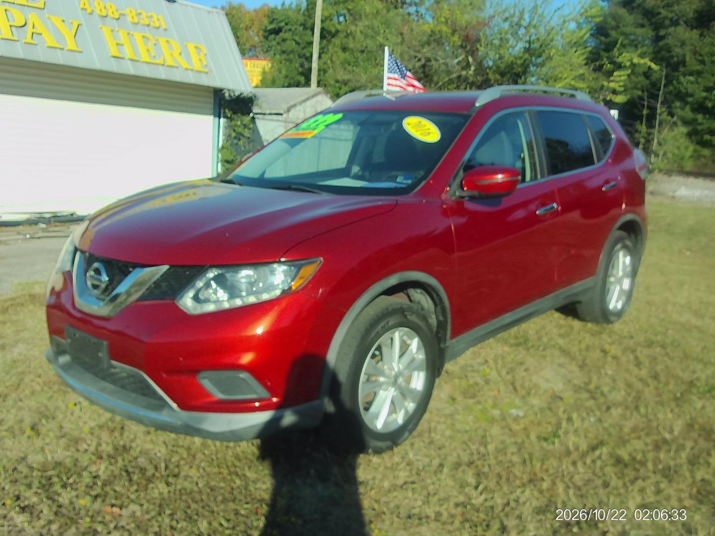 2016 Red Nissan Rogue SV AWD (KNMAT2MV6GP) with an 2.5L L4 DOHC 16V engine, CVT transmission, located at 2553 Airline Blvd, Portsmouth, VA, 23701, (757) 488-8331, 36.813889, -76.357597 - ***VEHICLE TERMS*** Down Payment: $899 Weekly Payment: $115 APR: 23.9% Repayment Terms: 42 Months *** CALL ELIZABETH SMITH - DIRECTOR OF MARKETING @ 757-488-8331 TO SCHEDULE YOUR APPOINTMENT TODAY AND GET PRE-APPROVED RIGHT OVER THE PHONE***- Photo#1