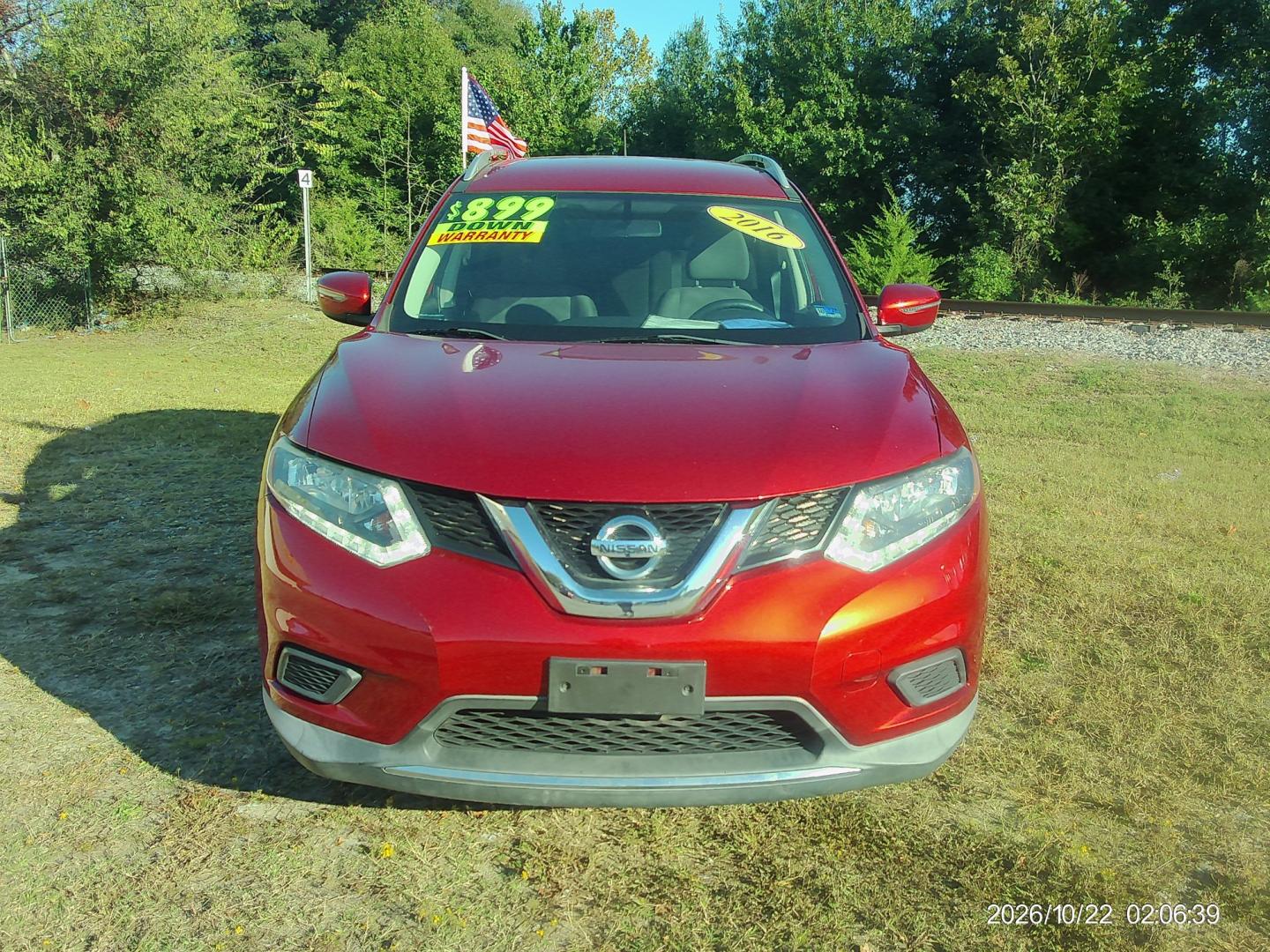 2016 Red Nissan Rogue SV AWD (KNMAT2MV6GP) with an 2.5L L4 DOHC 16V engine, CVT transmission, located at 2553 Airline Blvd, Portsmouth, VA, 23701, (757) 488-8331, 36.813889, -76.357597 - ***VEHICLE TERMS*** Down Payment: $899 Weekly Payment: $115 APR: 23.9% Repayment Terms: 42 Months *** CALL ELIZABETH SMITH - DIRECTOR OF MARKETING @ 757-488-8331 TO SCHEDULE YOUR APPOINTMENT TODAY AND GET PRE-APPROVED RIGHT OVER THE PHONE***- Photo#2