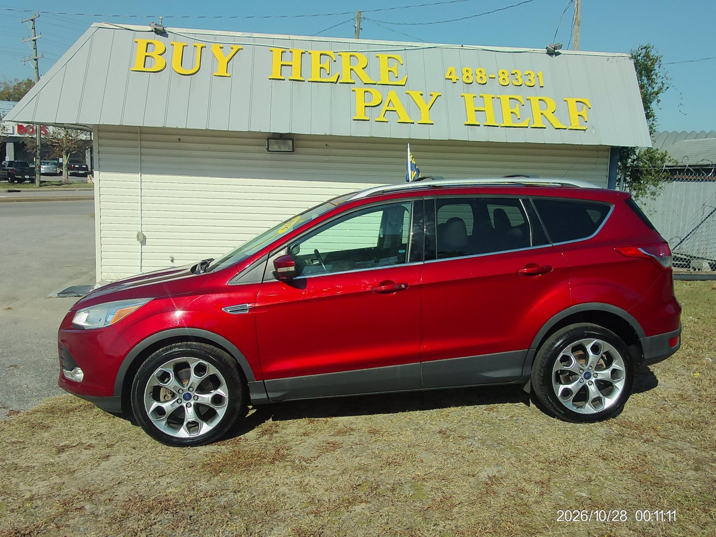 2016 Red Ford Escape Titanium FWD (1FMCU0J95GU) with an 2.0L L4 DOHC 16V engine, 6A transmission, located at 2553 Airline Blvd, Portsmouth, VA, 23701, (757) 488-8331, 36.813889, -76.357597 - ***VEHICLE TERMS*** Down Payment: $899 Weekly Payment: $115 APR: 23.9% Repayment Terms: 42 Months *** CALL ELIZABETH SMITH - DIRECTOR OF MARKETING @ 757-488-8331 TO SCHEDULE YOUR APPOINTMENT TODAY AND GET PRE-APPROVED RIGHT OVER THE PHONE***- Photo#0