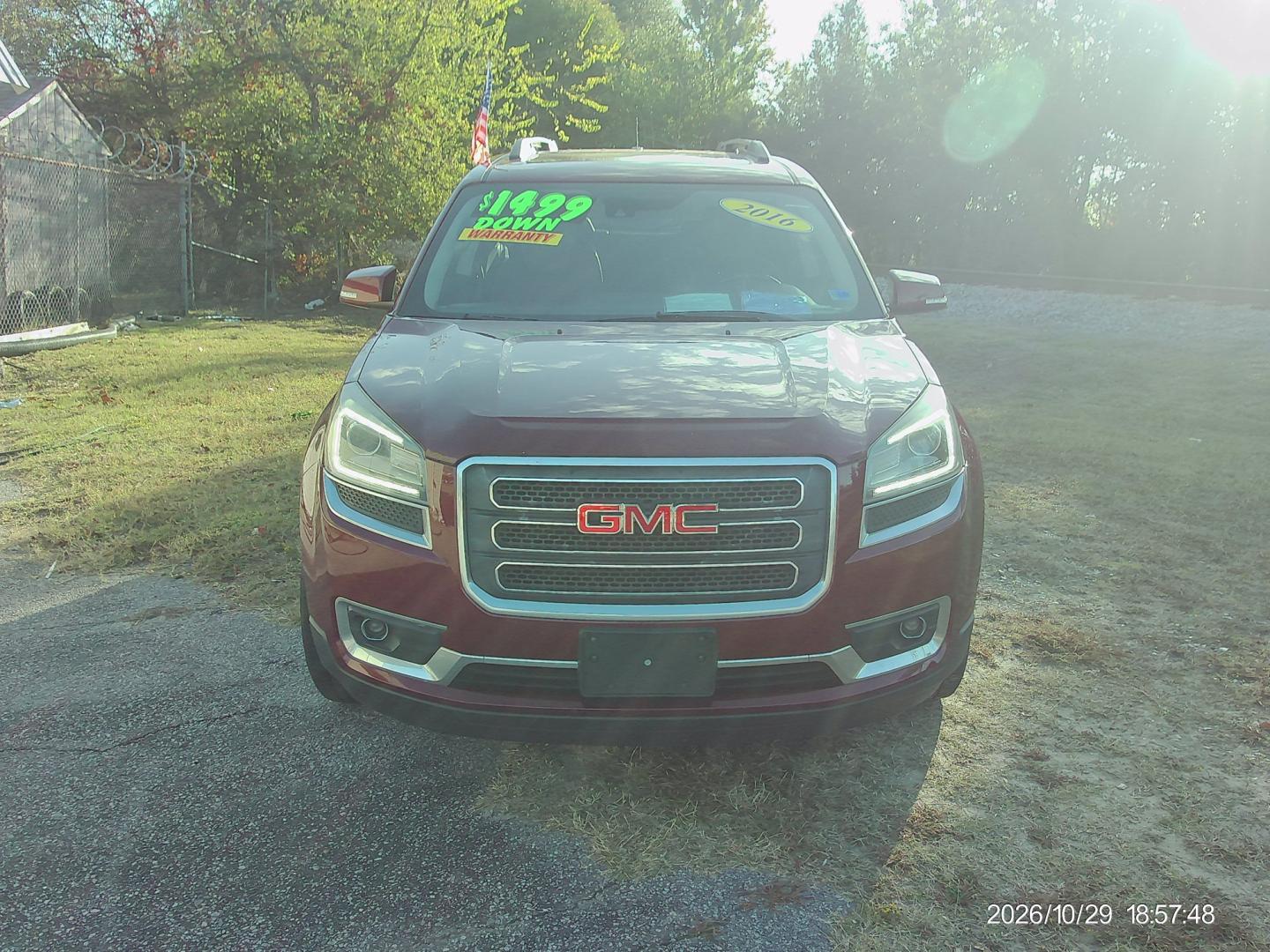 2016 Red GMC Acadia SLT-1 AWD (1GKKVRKD8GJ) with an 3.6L V6 DOHC 24V engine, 6A transmission, located at 2553 Airline Blvd, Portsmouth, VA, 23701, (757) 488-8331, 36.813889, -76.357597 - ***VEHICLE TERMS*** Down Payment: $1499 Weekly Payment: $135 APR: 23.9% Repayment Terms: 42 Months *** CALL ELIZABETH SMITH - DIRECTOR OF MARKETING @ 757-488-8331 TO SCHEDULE YOUR APPOINTMENT TODAY AND GET PRE-APPROVED RIGHT OVER THE PHONE***- Photo#2